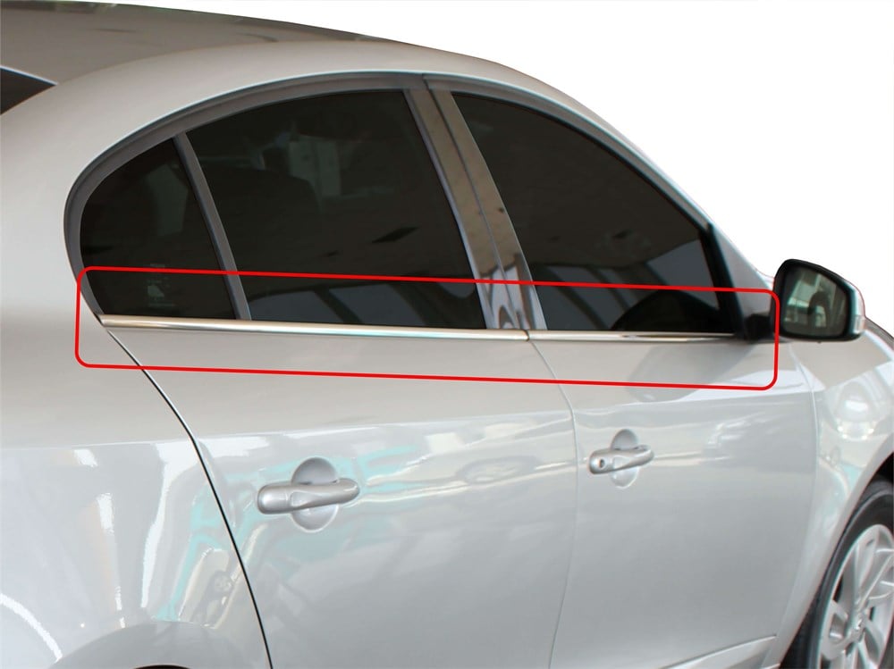 Renault Fluence SM3 Cam Çıtası 4 Prç Krom 2010 ve Sonrası Renault Fluence SM3 Cam Çıtası 4 Prç Krom 2010 ve Sonrası