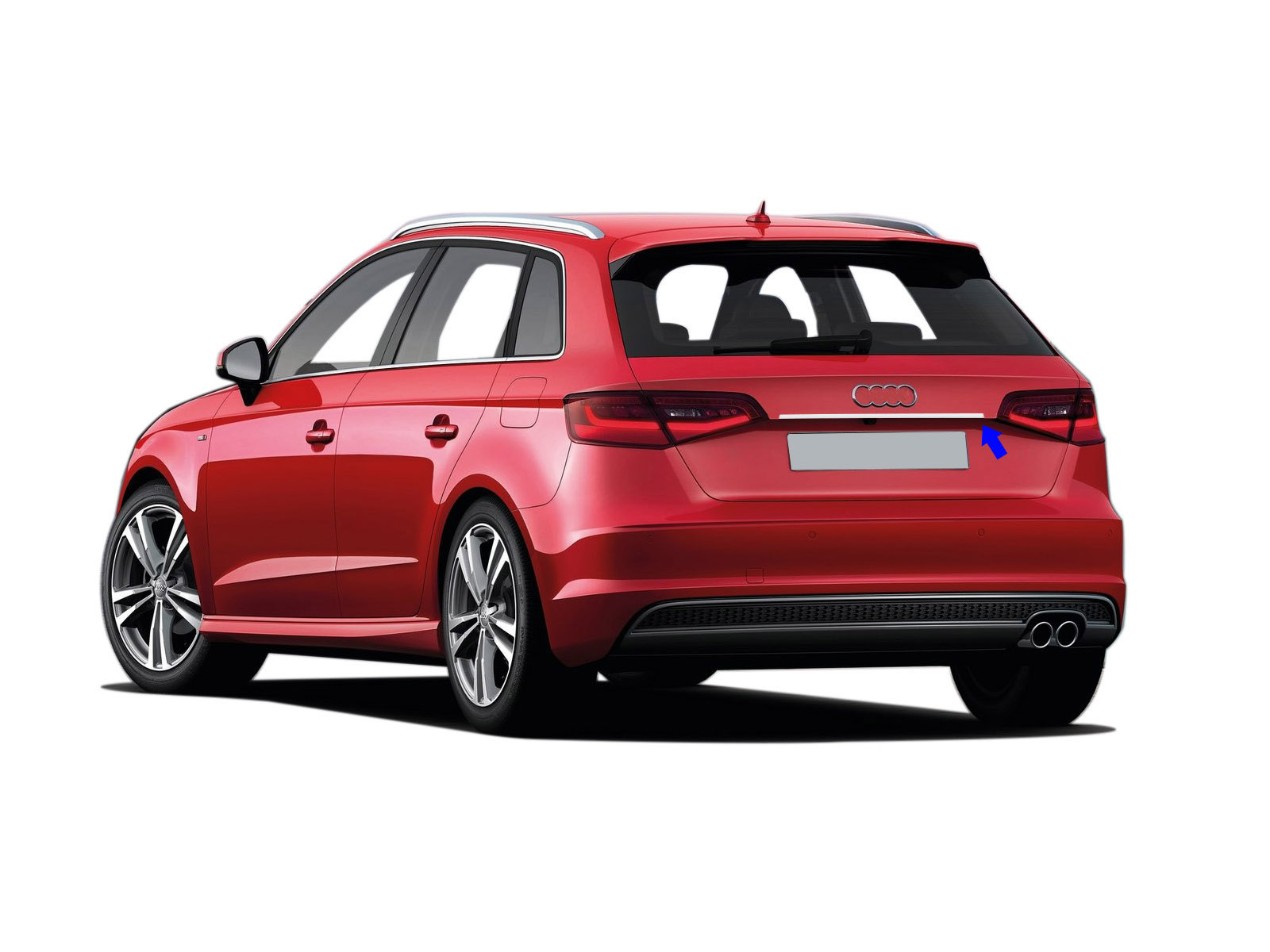 S-Dizayn Audi A3 HB Krom Bagaj Çıtası 2013-2020 S-Dizayn Audi A3 HB Krom Bagaj Çıtası 2013-2020