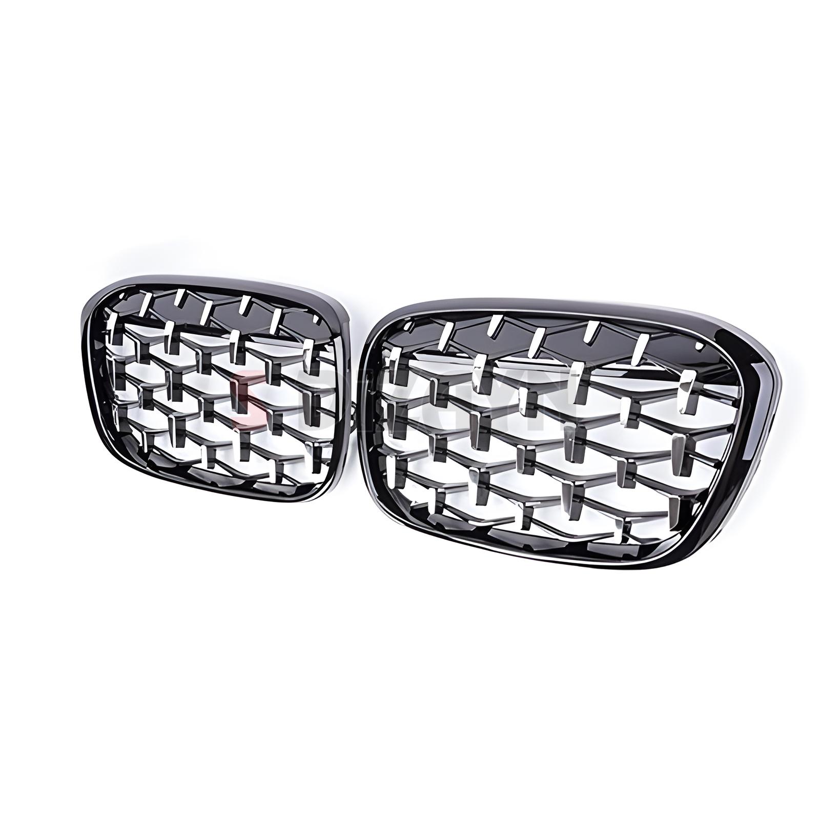 S-Dizayn Bmw X1 F48/F49 Ön Panjur Böbrek Parlak Siyah Çerçeveli Krom Diamond Model 2016-2022 S-Dizayn Bmw X1 F48/F49 Ön Panjur Böbrek Parlak Siyah Çerçeveli Krom Diamond Model 2016-2022