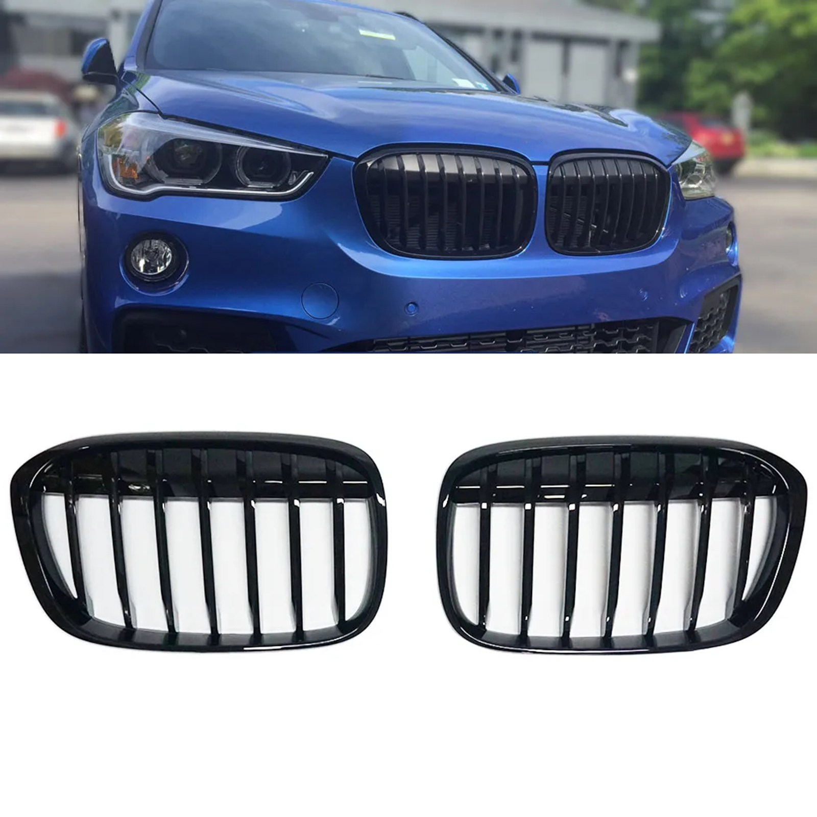 S-Dizayn Bmw X1 F48/F49 Ön Panjur Böbrek Parlak Siyah Piano Black Düz Model 2016-2022 S-Dizayn Bmw X1 F48/F49 Ön Panjur Böbrek Parlak Siyah Piano Black Düz Model 2016-2022