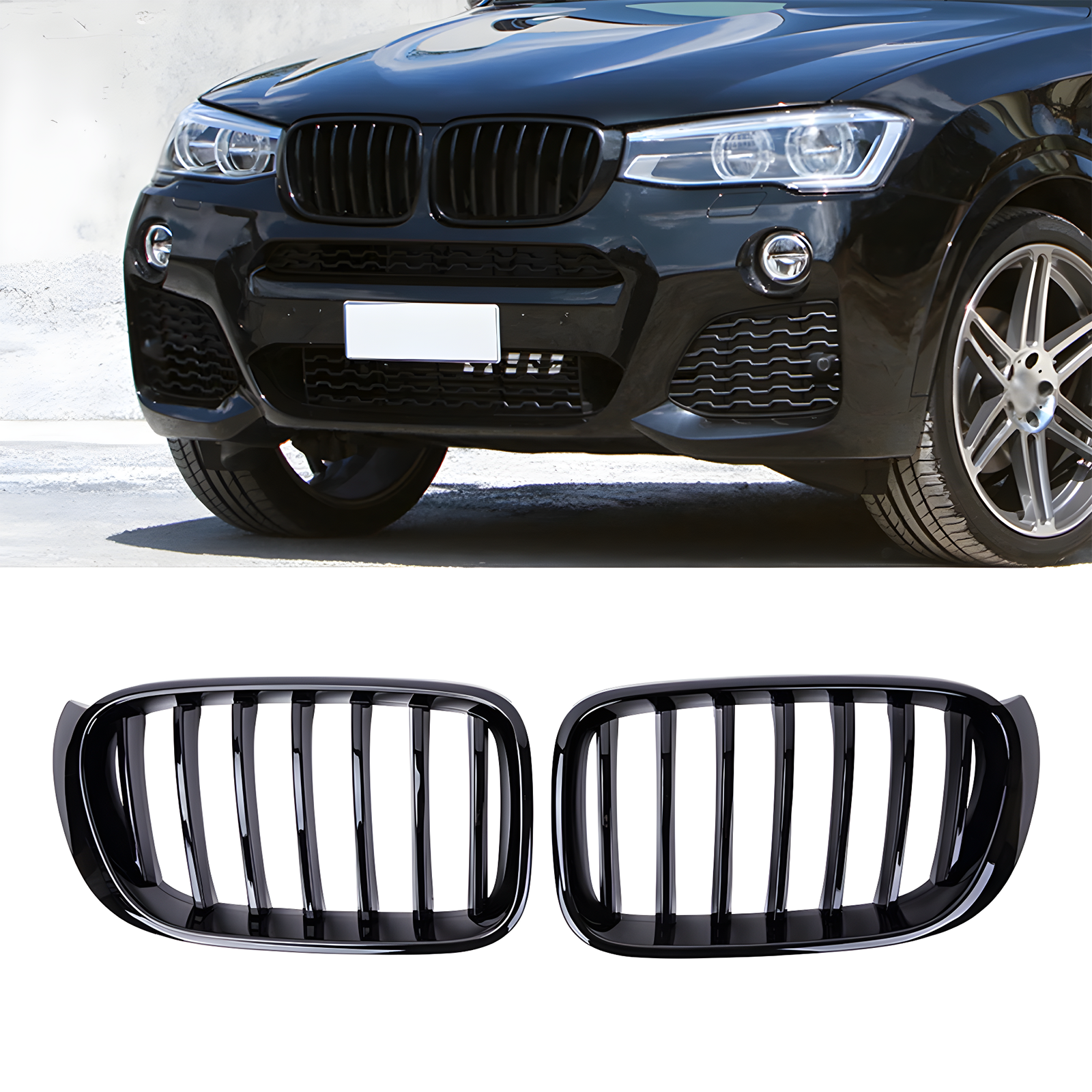 S-Dizayn Bmw X3 F25 Ön Panjur Böbrek Parlak Siyah Piano Black Düz Model 2011-2013 S-Dizayn Bmw X3 F25 Ön Panjur Böbrek Parlak Siyah Piano Black Düz Model 2011-2013