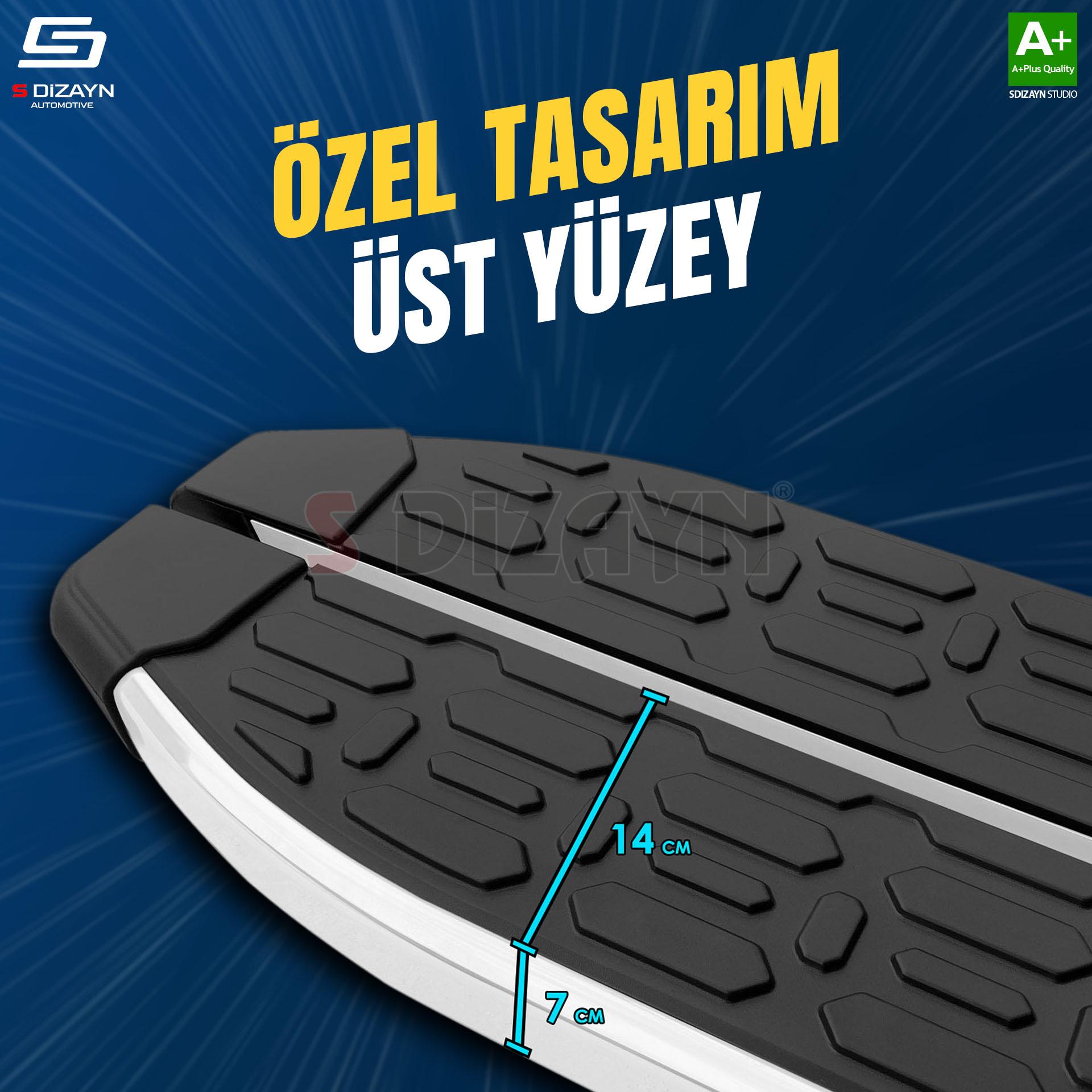 S-Dizayn BYD Atto 3 Evo Aluminyum Yan Basamak 193 Cm 2022 Üzeri S-Dizayn BYD Atto 3 Evo Aluminyum Yan Basamak 193 Cm 2022 Üzeri