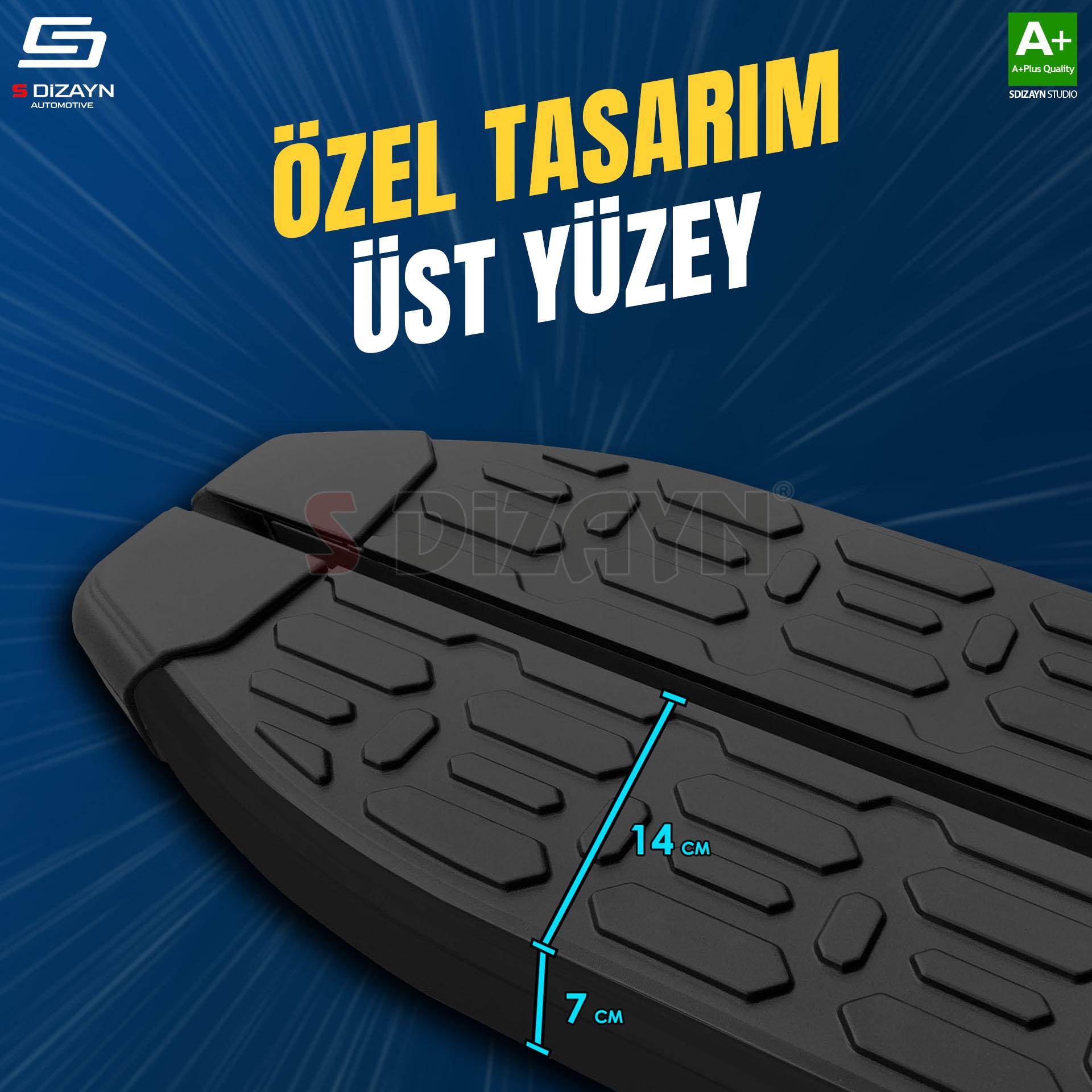 S-Dizayn BYD Atto 3 Evo Siyah Yan Basamak 193 Cm 2022 Üzeri S-Dizayn BYD Atto 3 Evo Siyah Yan Basamak 193 Cm 2022 Üzeri