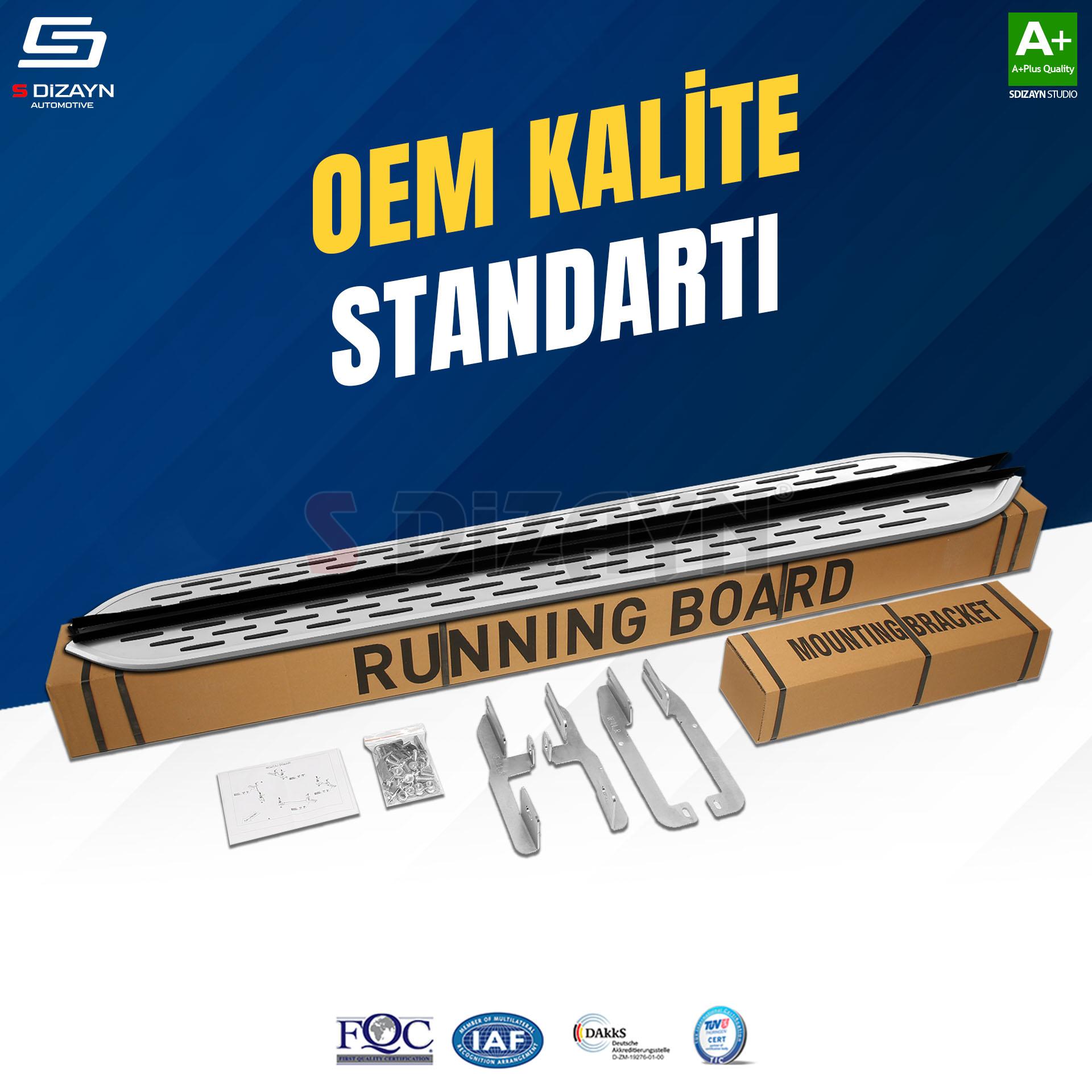S-Dizayn BYD Atto 3 OEM Still Pro V1 Aluminyum Yan Basamak 183 Cm 2022 Üzeri S-Dizayn BYD Atto 3 OEM Still Pro V1 Aluminyum Yan Basamak 183 Cm 2022 Üzeri