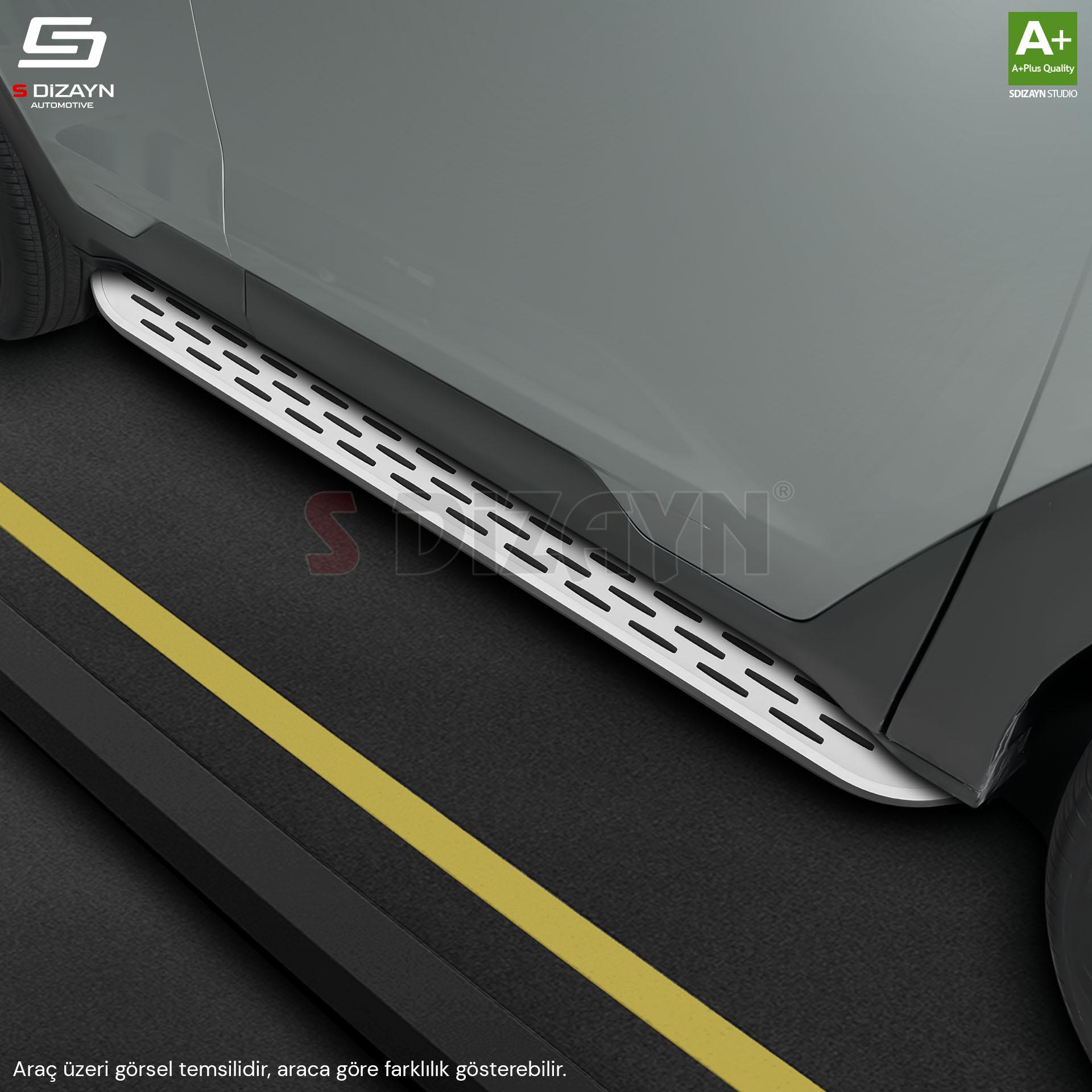 S-Dizayn BYD Atto 3 OEM Still Pro V1 Aluminyum Yan Basamak 183 Cm 2022 Üzeri S-Dizayn BYD Atto 3 OEM Still Pro V1 Aluminyum Yan Basamak 183 Cm 2022 Üzeri