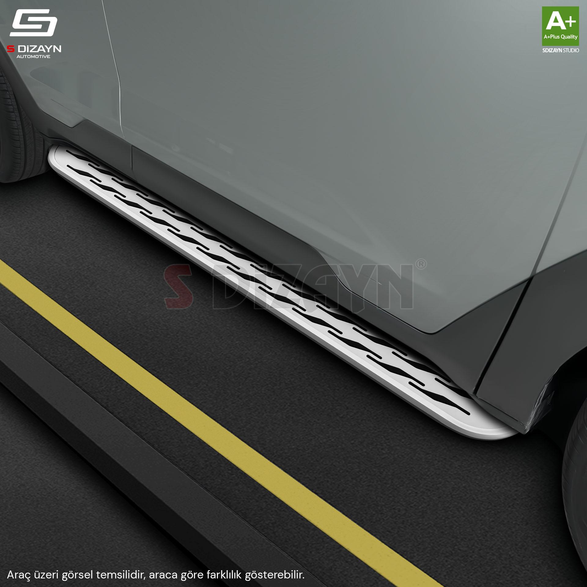S-Dizayn BYD Atto 3 OEM Still Pro V2 Aluminyum Yan Basamak 183 Cm 2022 Üzeri S-Dizayn BYD Atto 3 OEM Still Pro V2 Aluminyum Yan Basamak 183 Cm 2022 Üzeri