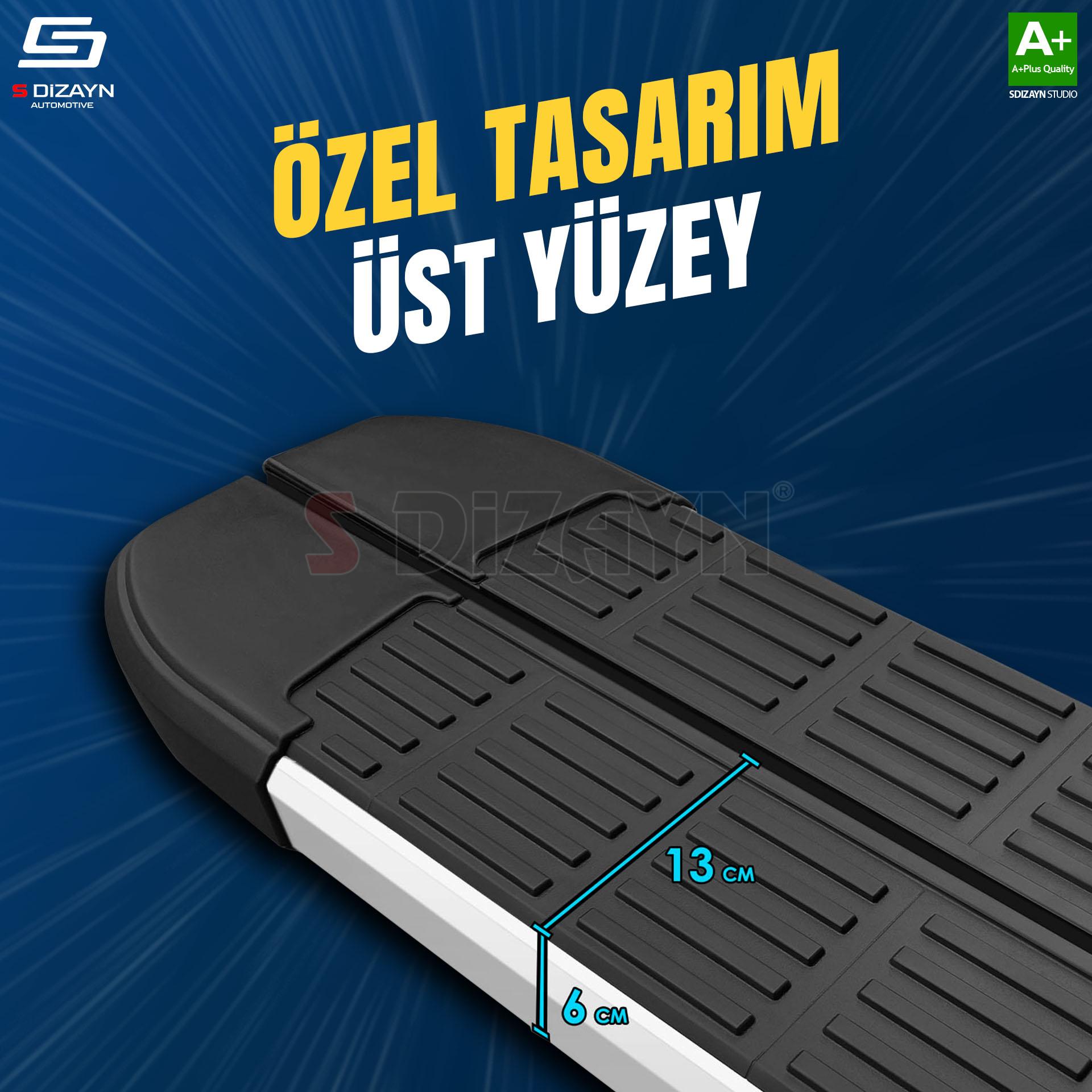 S-Dizayn BYD Atto 3 S-Line Aluminyum Yan Basamak 193 Cm 2022 Üzeri S-Dizayn BYD Atto 3 S-Line Aluminyum Yan Basamak 193 Cm 2022 Üzeri