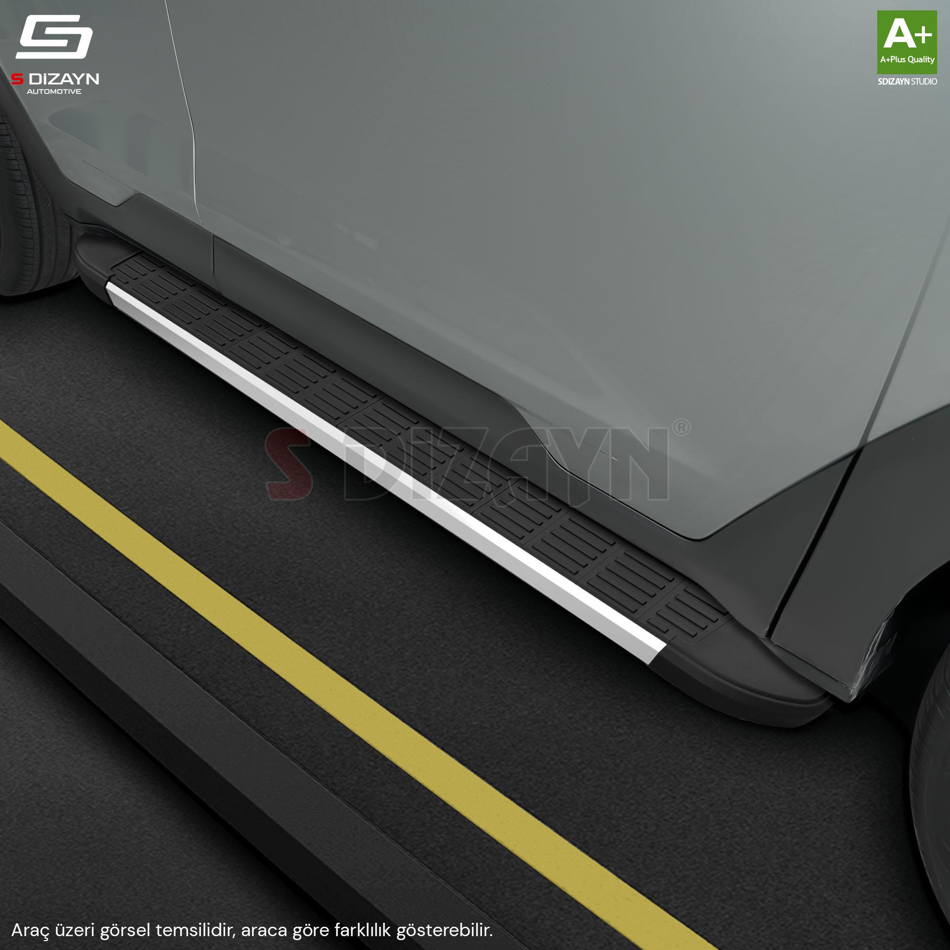 S-Dizayn BYD Atto 3 S-Line Aluminyum Yan Basamak 193 Cm 2022 Üzeri S-Dizayn BYD Atto 3 S-Line Aluminyum Yan Basamak 193 Cm 2022 Üzeri