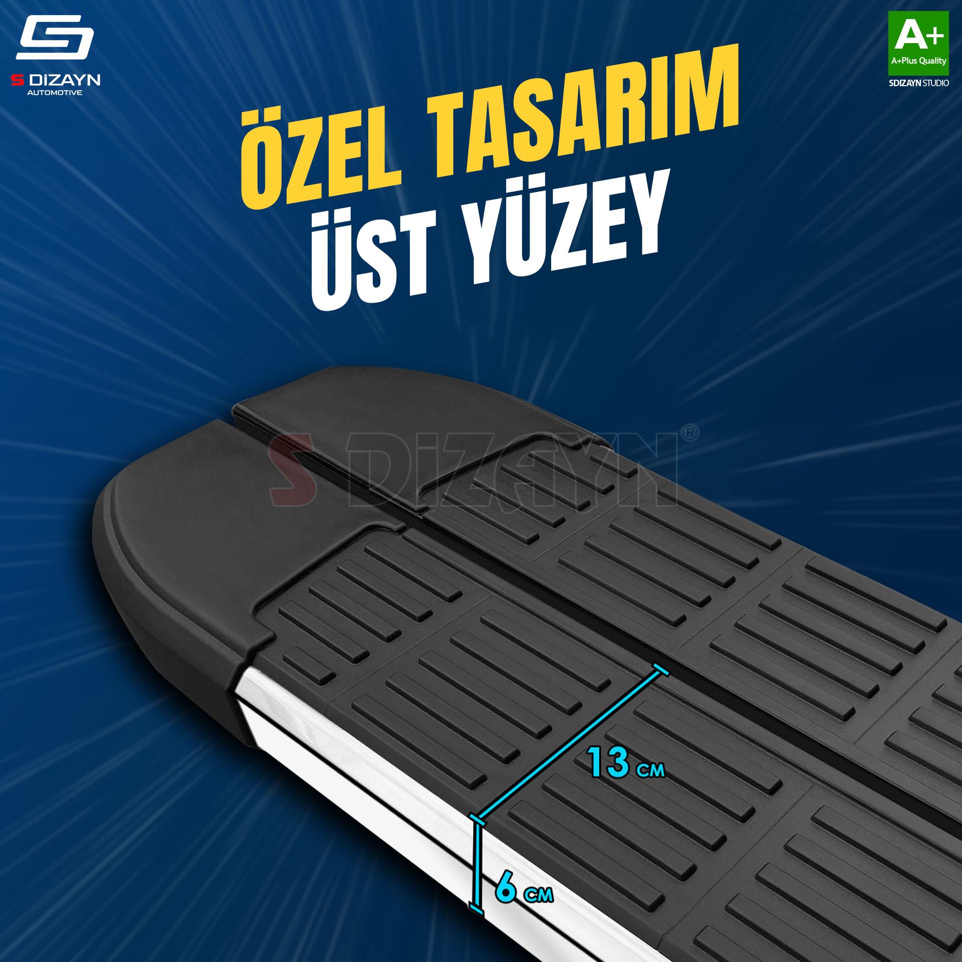 S-Dizayn BYD Atto 3 S-Line Krom Yan Basamak 193 Cm 2022 Üzeri S-Dizayn BYD Atto 3 S-Line Krom Yan Basamak 193 Cm 2022 Üzeri