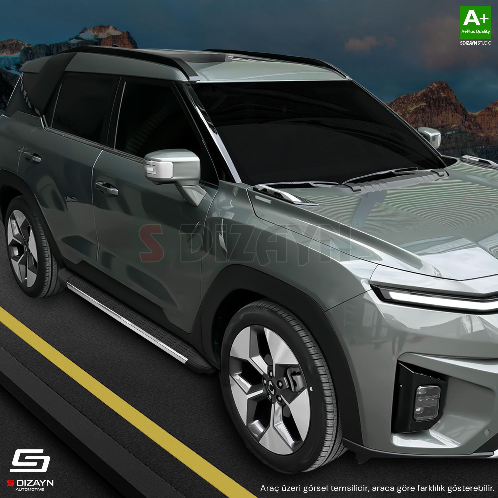 S-Dizayn BYD Atto 3 S-Line Krom Yan Basamak 193 Cm 2022 Üzeri S-Dizayn BYD Atto 3 S-Line Krom Yan Basamak 193 Cm 2022 Üzeri