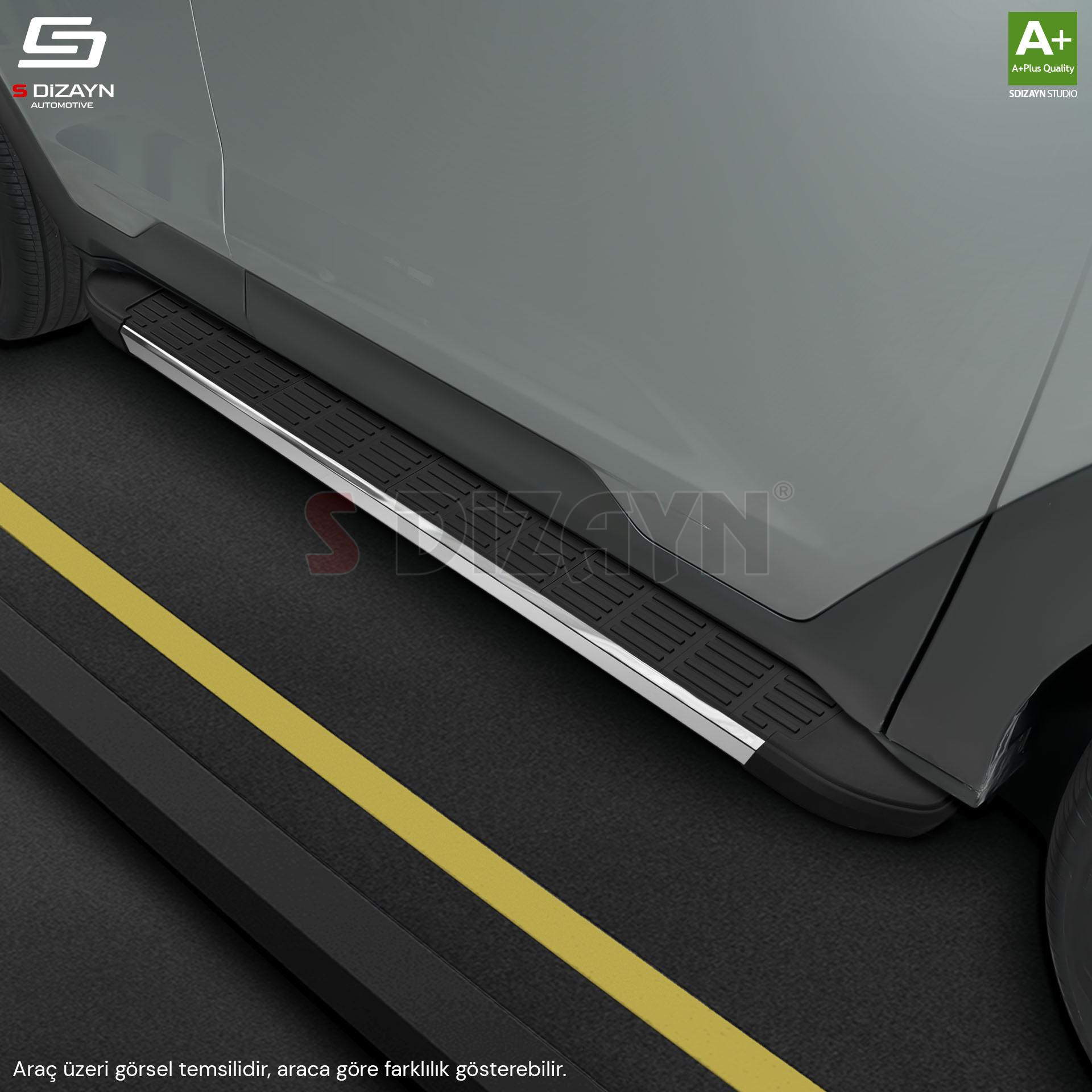 S-Dizayn BYD Atto 3 S-Line Krom Yan Basamak 193 Cm 2022 Üzeri S-Dizayn BYD Atto 3 S-Line Krom Yan Basamak 193 Cm 2022 Üzeri