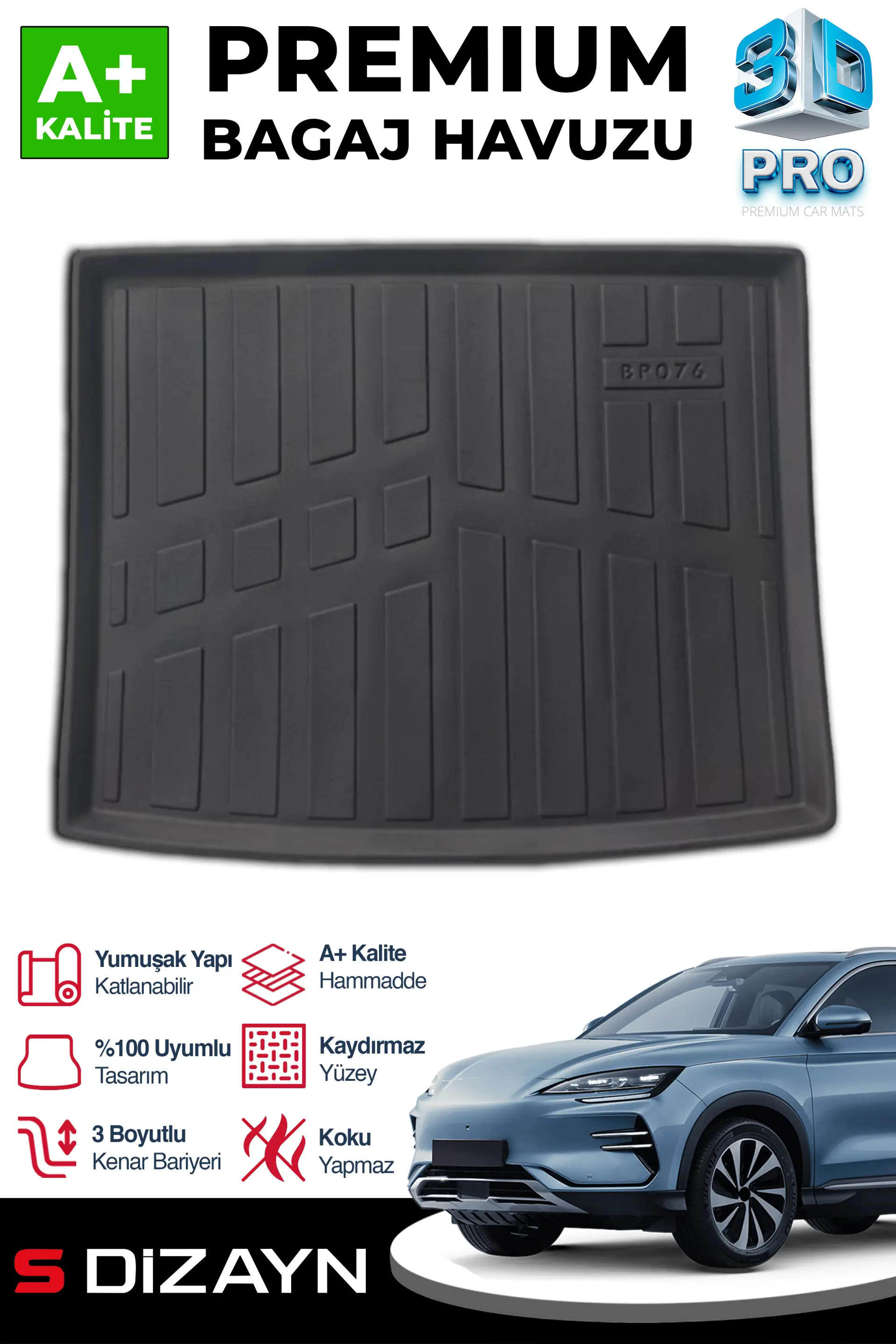 S-Dizayn BYD Seal U 3D Pro Bagaj Havuzu Alt Bagaj 2024 Üzeri A+ Kalite