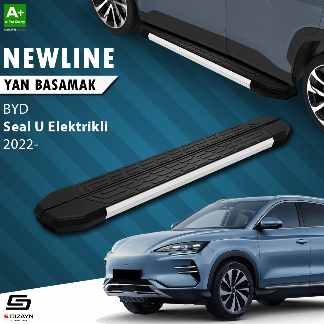 S-Dizayn BYD Seal U Elektrikli NewLine Aluminyum Yan Basamak 193 Cm 2022 Üzeri A+ Kalite S-Dizayn BYD Seal U Elektrikli NewLine Aluminyum Yan Basamak 193 Cm 2022 Üzeri A+ Kalite