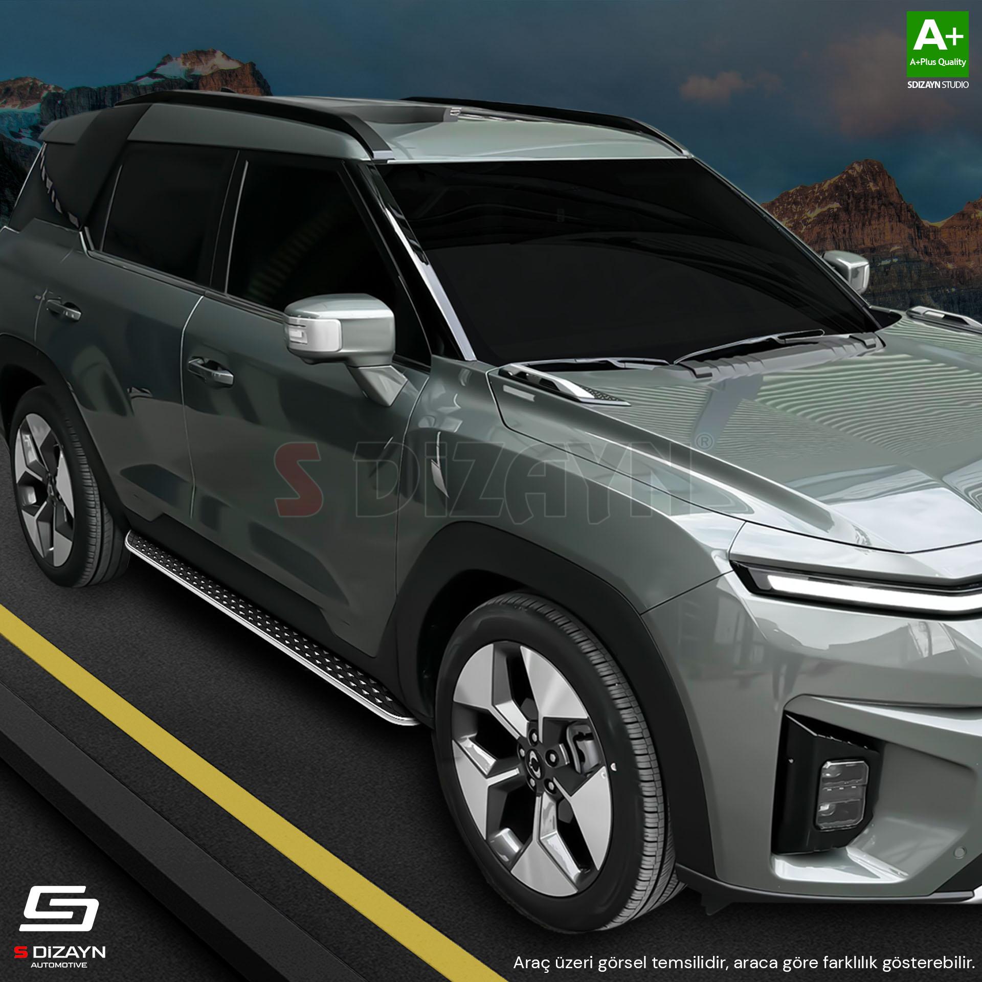 S-Dizayn BYD Seal U Hybrid Diamond Krom Yan Basamak 193 Cm 2022 Üzeri S-Dizayn BYD Seal U Hybrid Diamond Krom Yan Basamak 193 Cm 2022 Üzeri