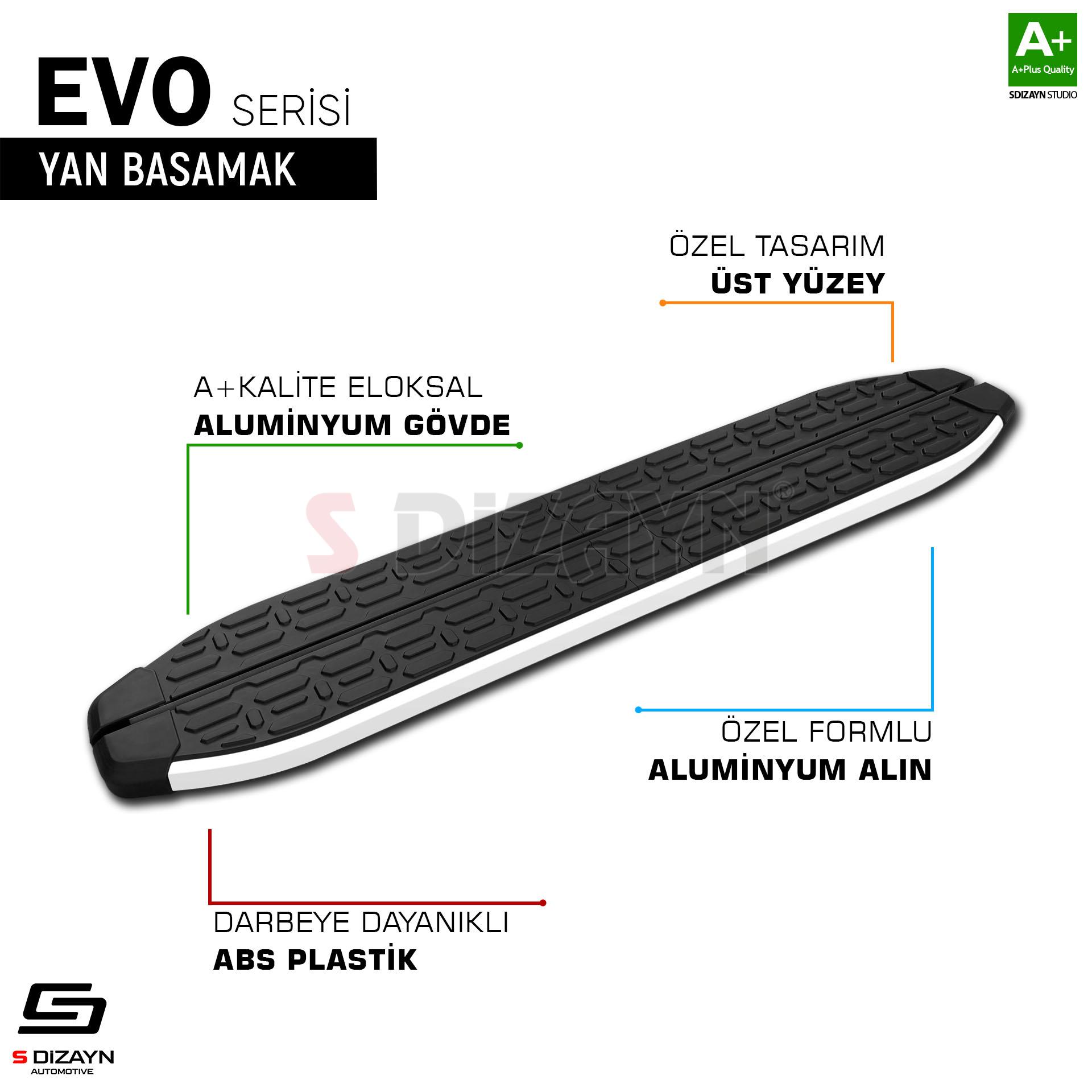 S-Dizayn BYD Seal U Hybrid Evo Aluminyum Yan Basamak 193 Cm 2022 Üzeri A+ Kalite S-Dizayn BYD Seal U Hybrid Evo Aluminyum Yan Basamak 193 Cm 2022 Üzeri A+ Kalite