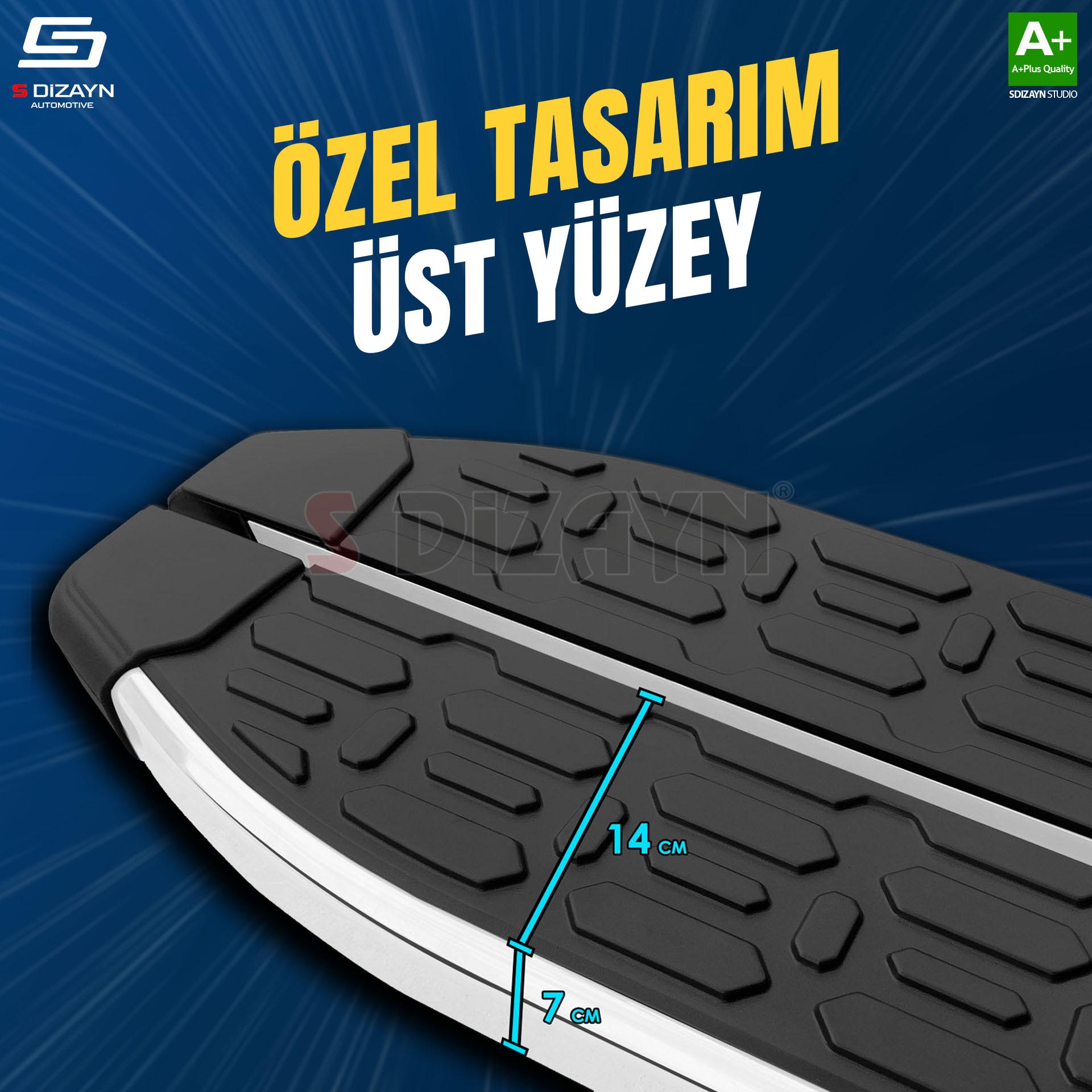 S-Dizayn BYD Seal U Hybrid Evo Krom Yan Basamak 193 Cm 2022 Üzeri A+ Kalite S-Dizayn BYD Seal U Hybrid Evo Krom Yan Basamak 193 Cm 2022 Üzeri A+ Kalite