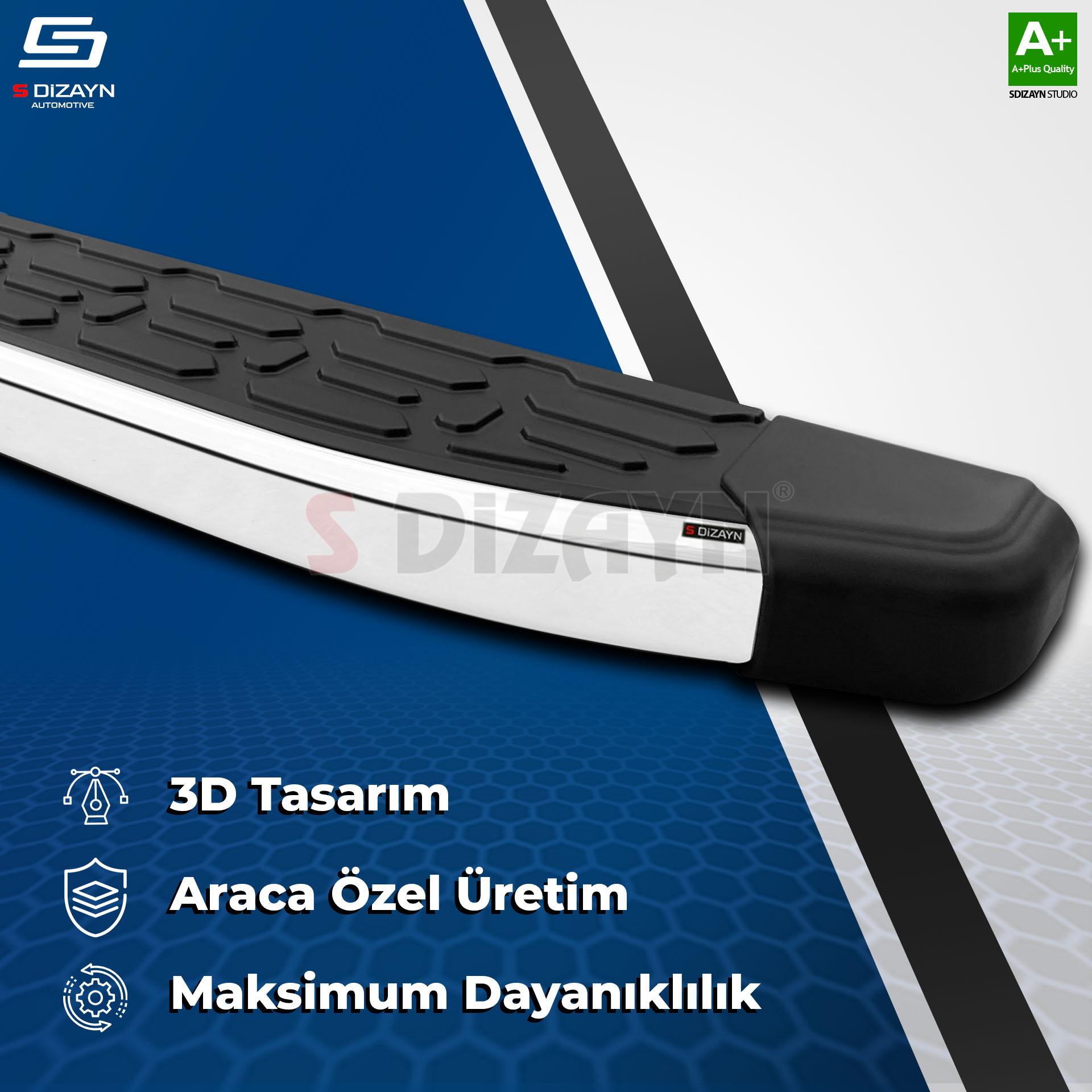 S-Dizayn BYD Seal U Hybrid Evo Krom Yan Basamak 193 Cm 2022 Üzeri A+ Kalite S-Dizayn BYD Seal U Hybrid Evo Krom Yan Basamak 193 Cm 2022 Üzeri A+ Kalite
