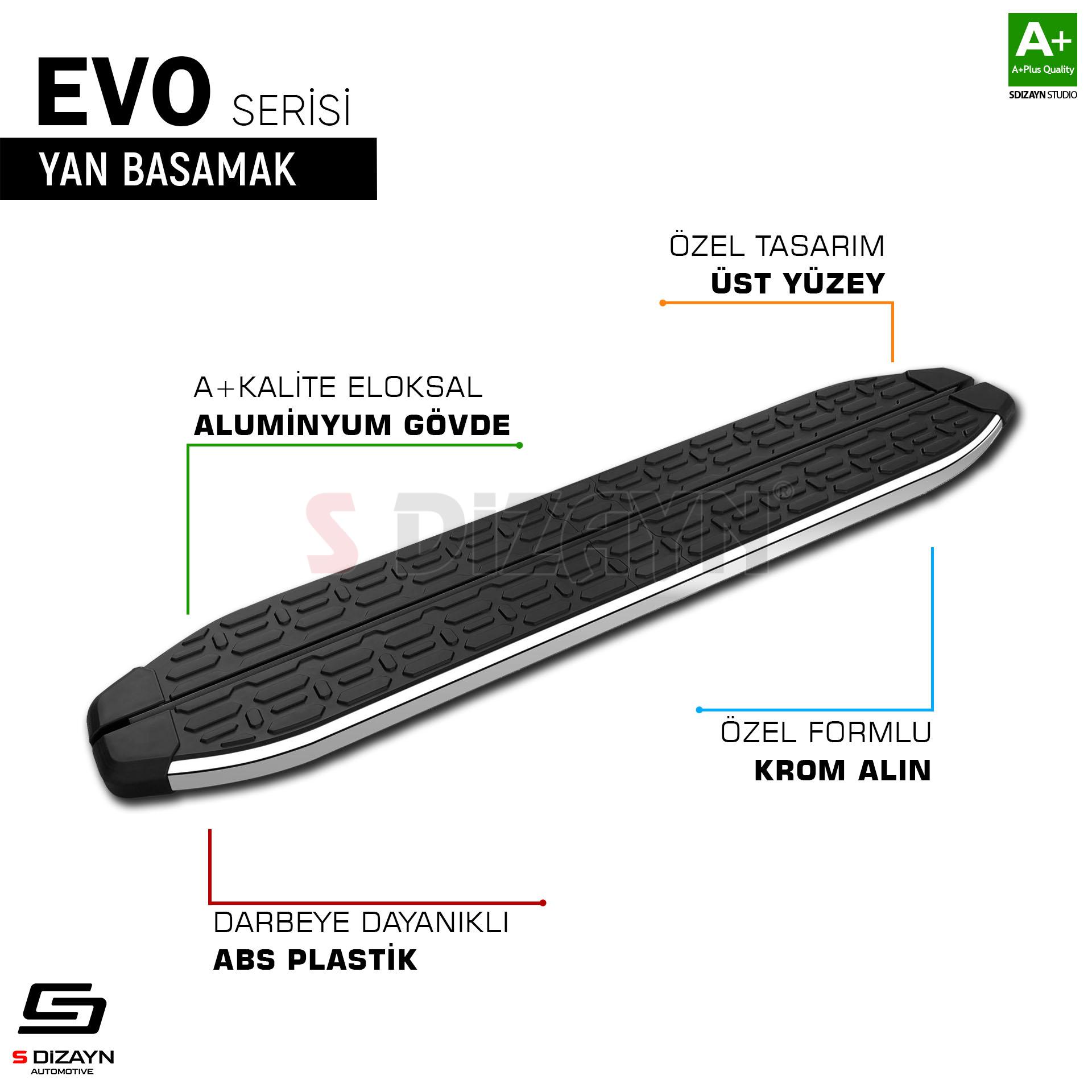 S-Dizayn BYD Seal U Hybrid Evo Krom Yan Basamak 193 Cm 2022 Üzeri A+ Kalite S-Dizayn BYD Seal U Hybrid Evo Krom Yan Basamak 193 Cm 2022 Üzeri A+ Kalite