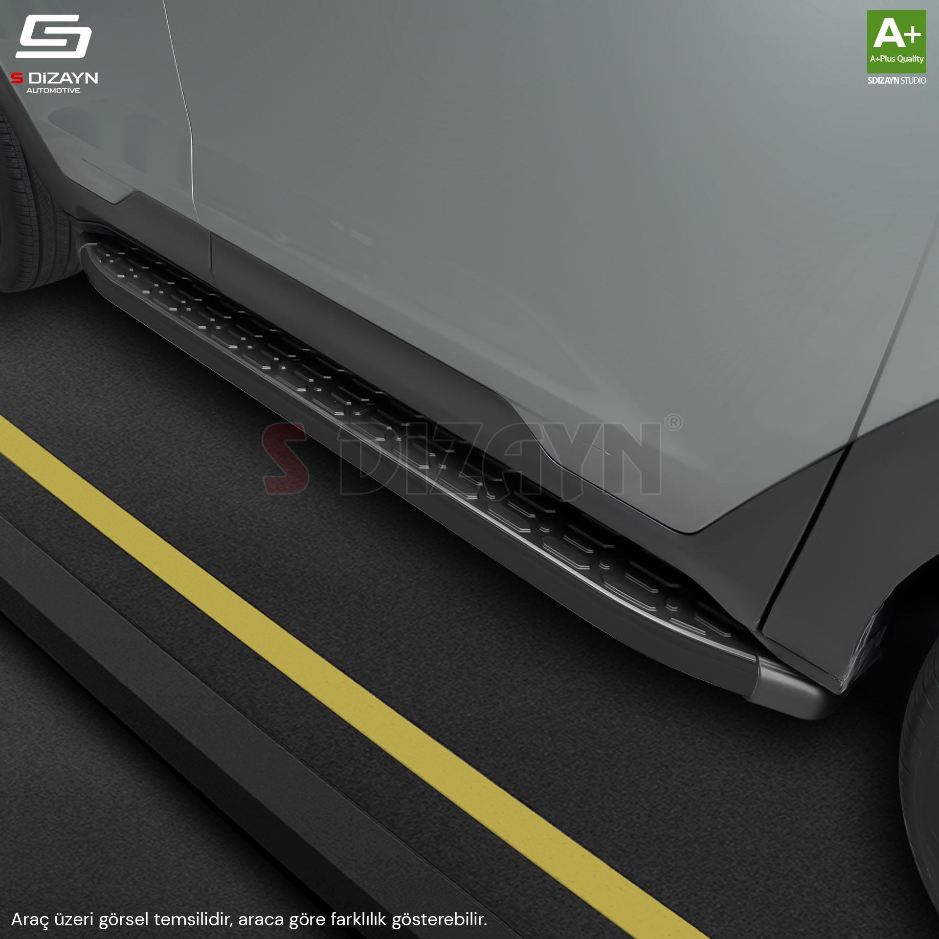 S-Dizayn BYD Seal U Hybrid Evo Siyah Yan Basamak 193 Cm 2022 Üzeri A+ Kalite S-Dizayn BYD Seal U Hybrid Evo Siyah Yan Basamak 193 Cm 2022 Üzeri A+ Kalite