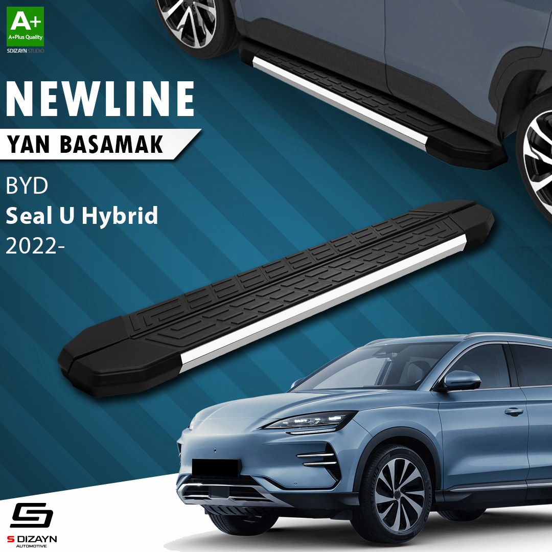 S-Dizayn BYD Seal U Hybrid NewLine Krom Yan Basamak 193 Cm 2022 Üzeri A+ Kalite S-Dizayn BYD Seal U Hybrid NewLine Krom Yan Basamak 193 Cm 2022 Üzeri A+ Kalite