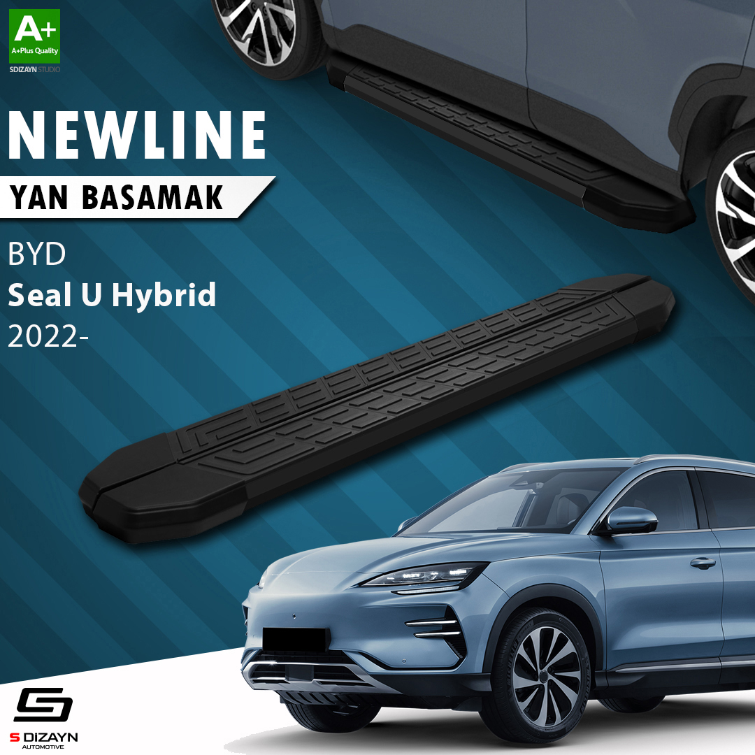S-Dizayn BYD Seal U Hybrid NewLine Siyah Yan Basamak 193 Cm 2022 Üzeri A+ Kalite S-Dizayn BYD Seal U Hybrid NewLine Siyah Yan Basamak 193 Cm 2022 Üzeri A+ Kalite