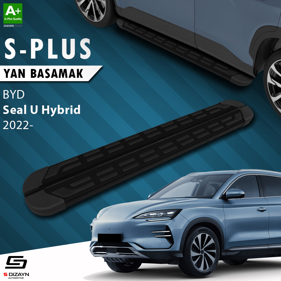 S-Dizayn BYD Seal U Hybrid S-Plus Siyah Yan Basamak 193 Cm 2022 Üzeri A+ Kalite S-Dizayn BYD Seal U Hybrid S-Plus Siyah Yan Basamak 193 Cm 2022 Üzeri A+ Kalite