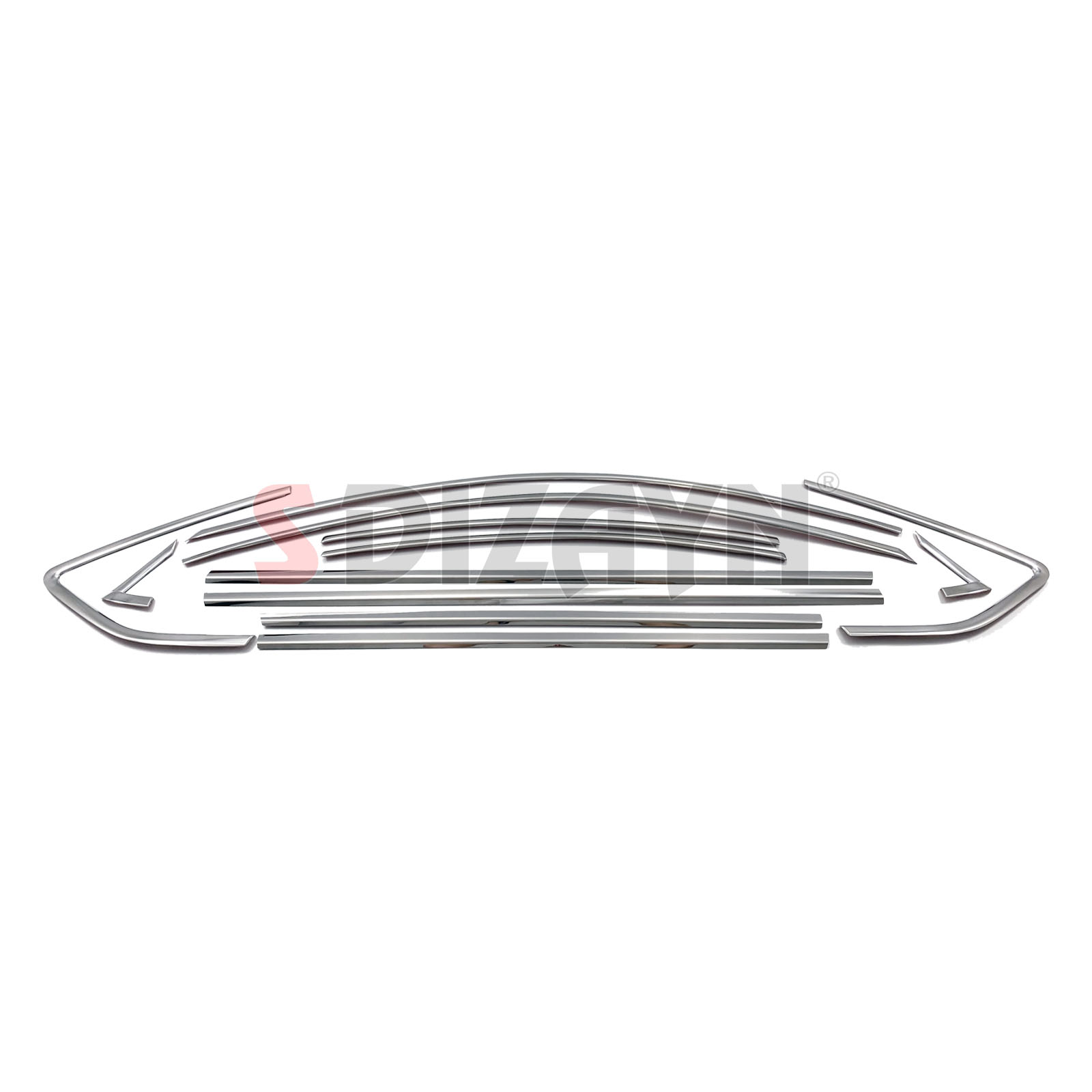 S-Dizayn Citroen C5 Krom Cam Çerçeve Seti 12 Prç 2008-2017 (Bütün-Formlu) A+ Kalite S-Dizayn Citroen C5 Krom Cam Çerçeve Seti 12 Prç 2008-2017 (Bütün-Formlu) A+ Kalite