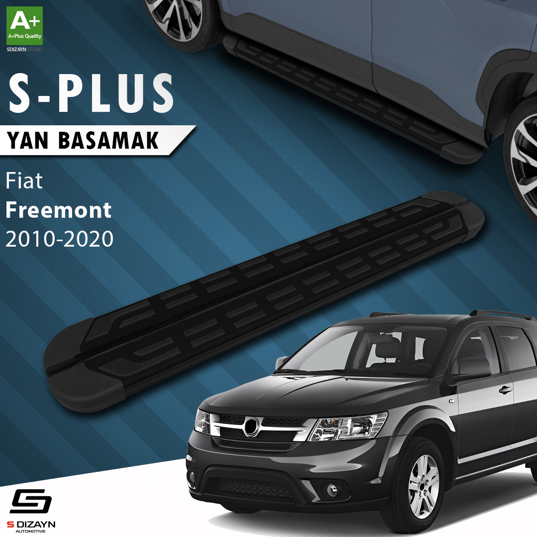 S-Dizayn Fiat Freemont S-Plus Siyah Yan Basamak 183 Cm 2010-2020 A+ Kalite S-Dizayn Fiat Freemont S-Plus Siyah Yan Basamak 183 Cm 2010-2020 A+ Kalite