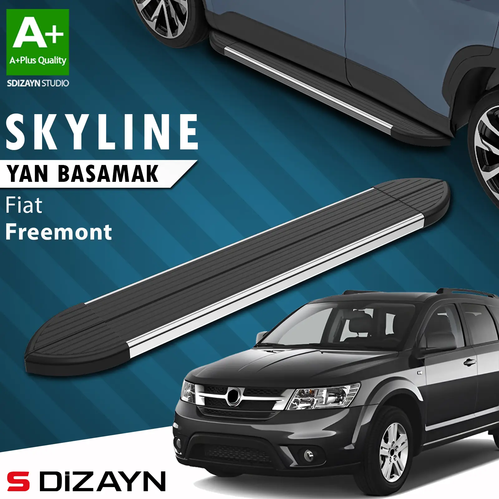 Fiat Freemont Skyline Krom Yan Basamak 183 Cm 2010-2020 A+ Kalite