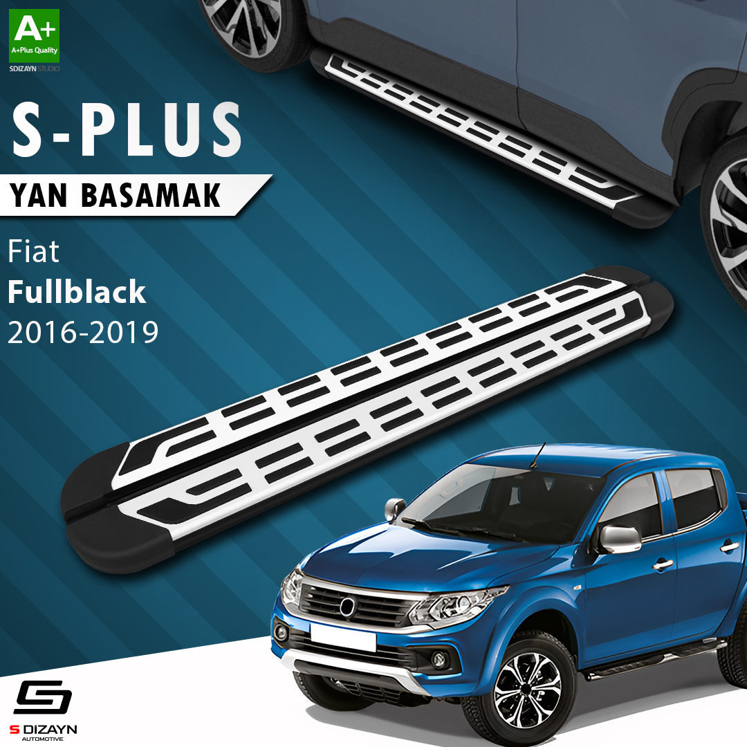 S-Dizayn Fiat Fullback S-Plus Gri Yan Basamak 193 Cm 2016-2019 A+ Kalite S-Dizayn Fiat Fullback S-Plus Gri Yan Basamak 193 Cm 2016-2019 A+ Kalite