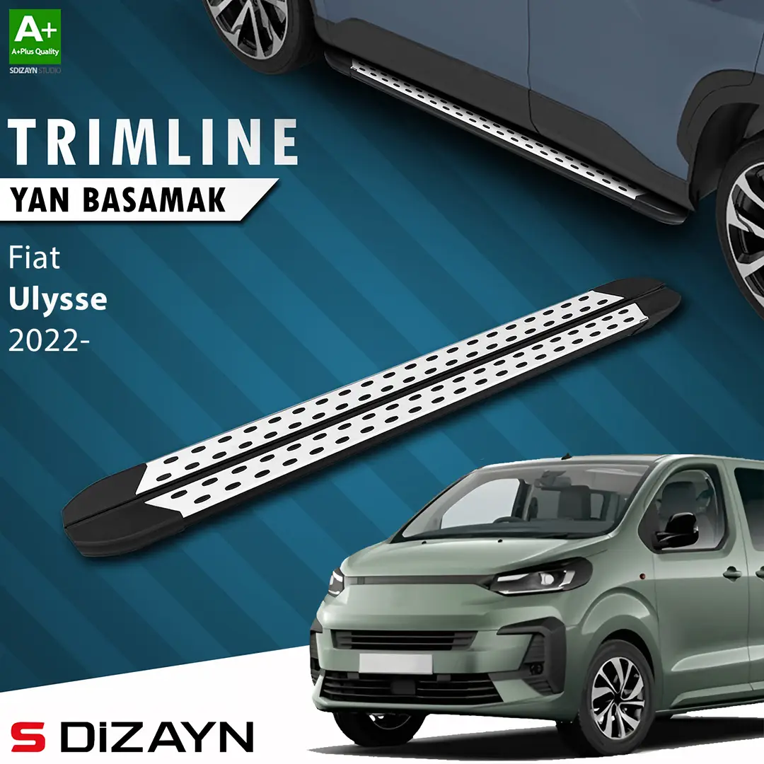 S-Dizayn Fiat Ulysse Kısa Şase TrimLine Gri Yan Basamak 213 Cm 2022 Üzeri