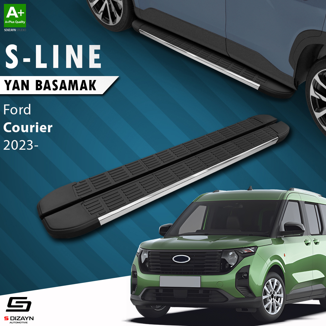 S-Dizayn Ford Courier 2 S-Line Krom Yan Basamak 183 Cm 2023 Üzeri A+ Kalite S-Dizayn Ford Courier 2 S-Line Krom Yan Basamak 183 Cm 2023 Üzeri A+ Kalite