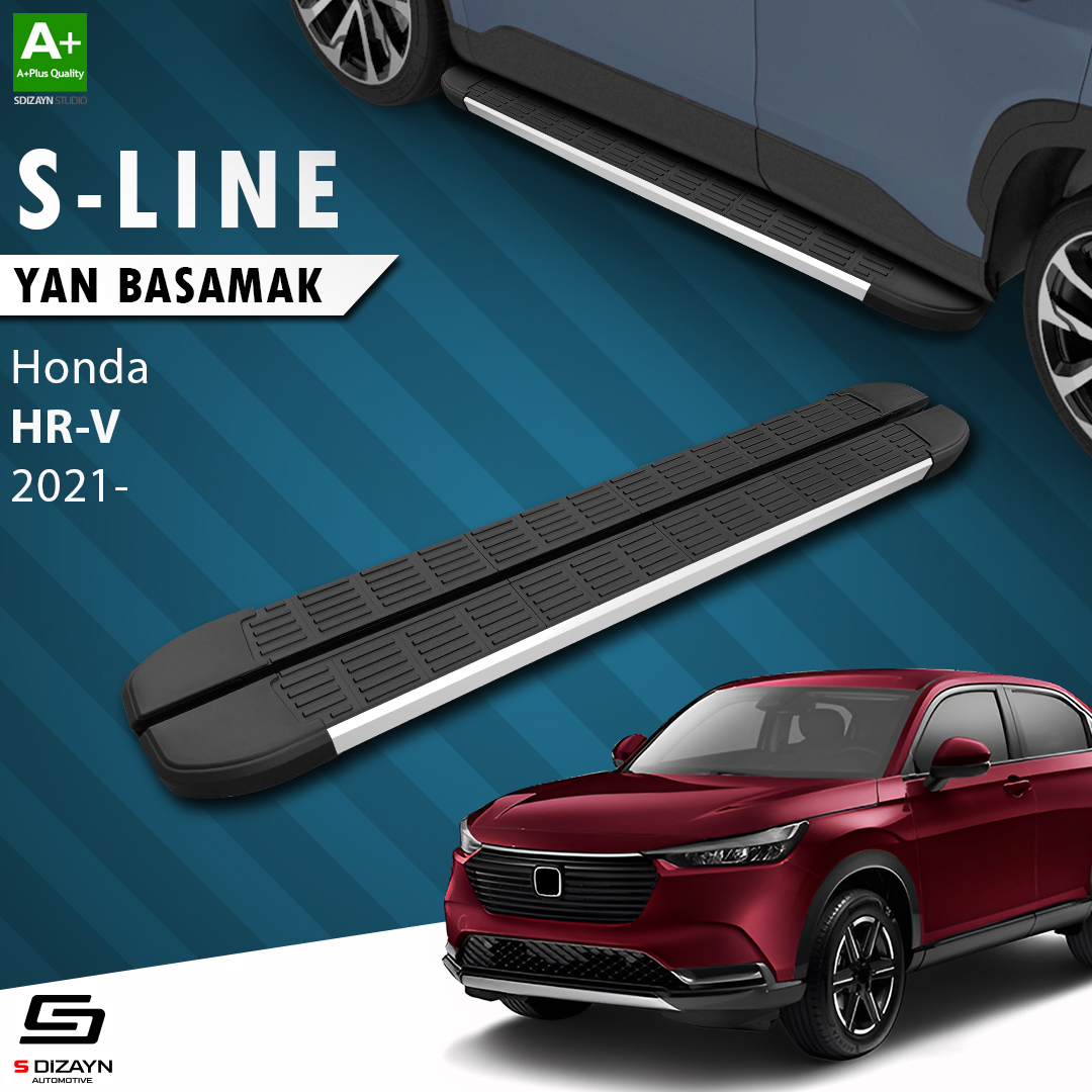 S-Dizayn Honda HR-V 3 S-Line Aluminyum Yan Basamak 173 Cm 2021 Üzeri S-Dizayn Honda HR-V 3 S-Line Aluminyum Yan Basamak 173 Cm 2021 Üzeri