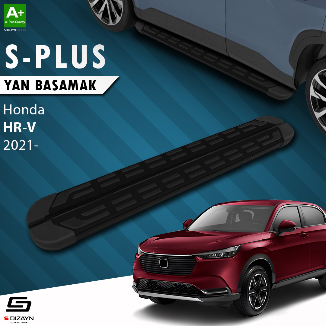 S-Dizayn Honda HR-V 3 S-Plus Siyah Yan Basamak 173 Cm 2021 Üzeri A+ Kalite S-Dizayn Honda HR-V 3 S-Plus Siyah Yan Basamak 173 Cm 2021 Üzeri A+ Kalite