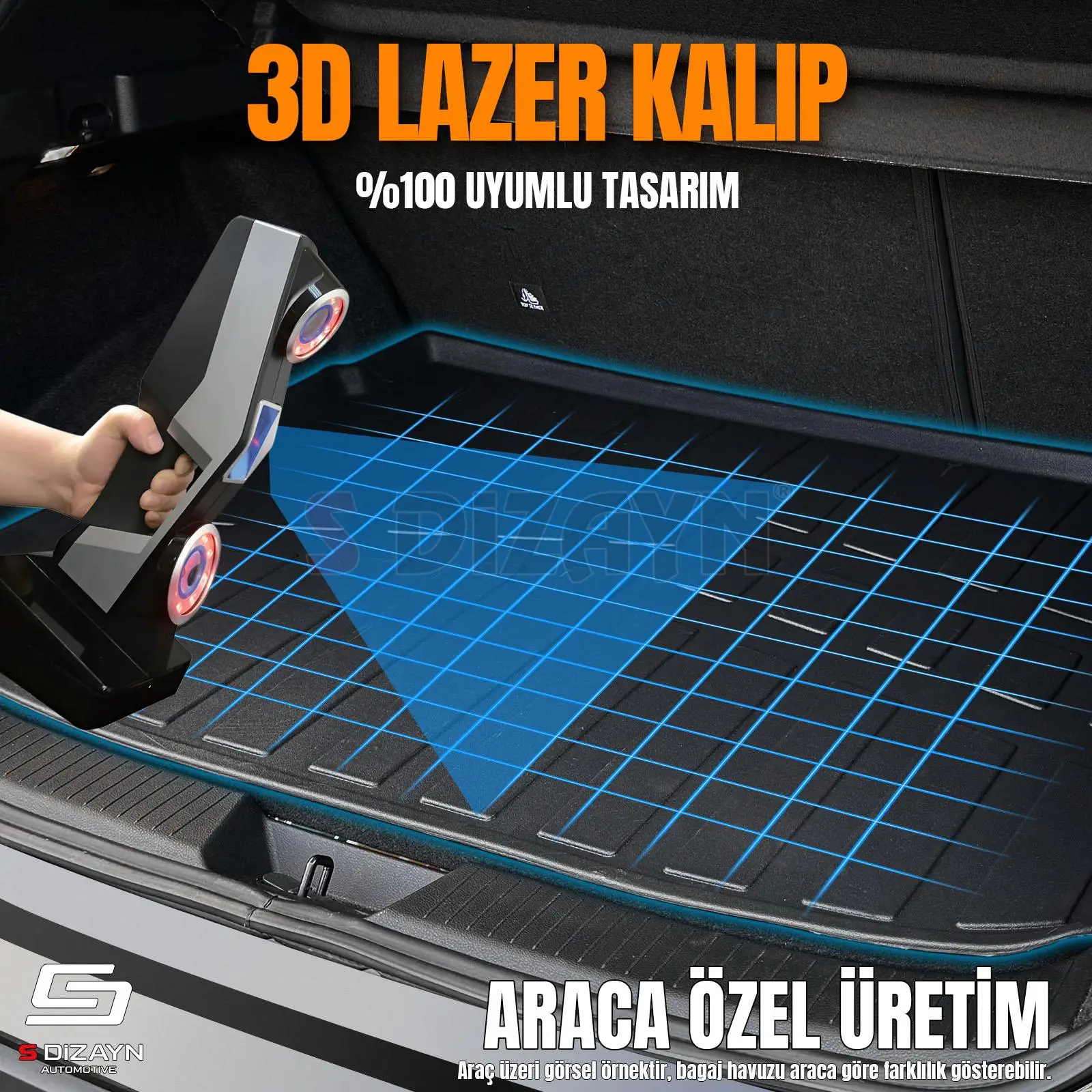 S-Dizayn Hyundai Bayon 3D Pro Bagaj Havuzu 2021 Üzeri A+ Kalite