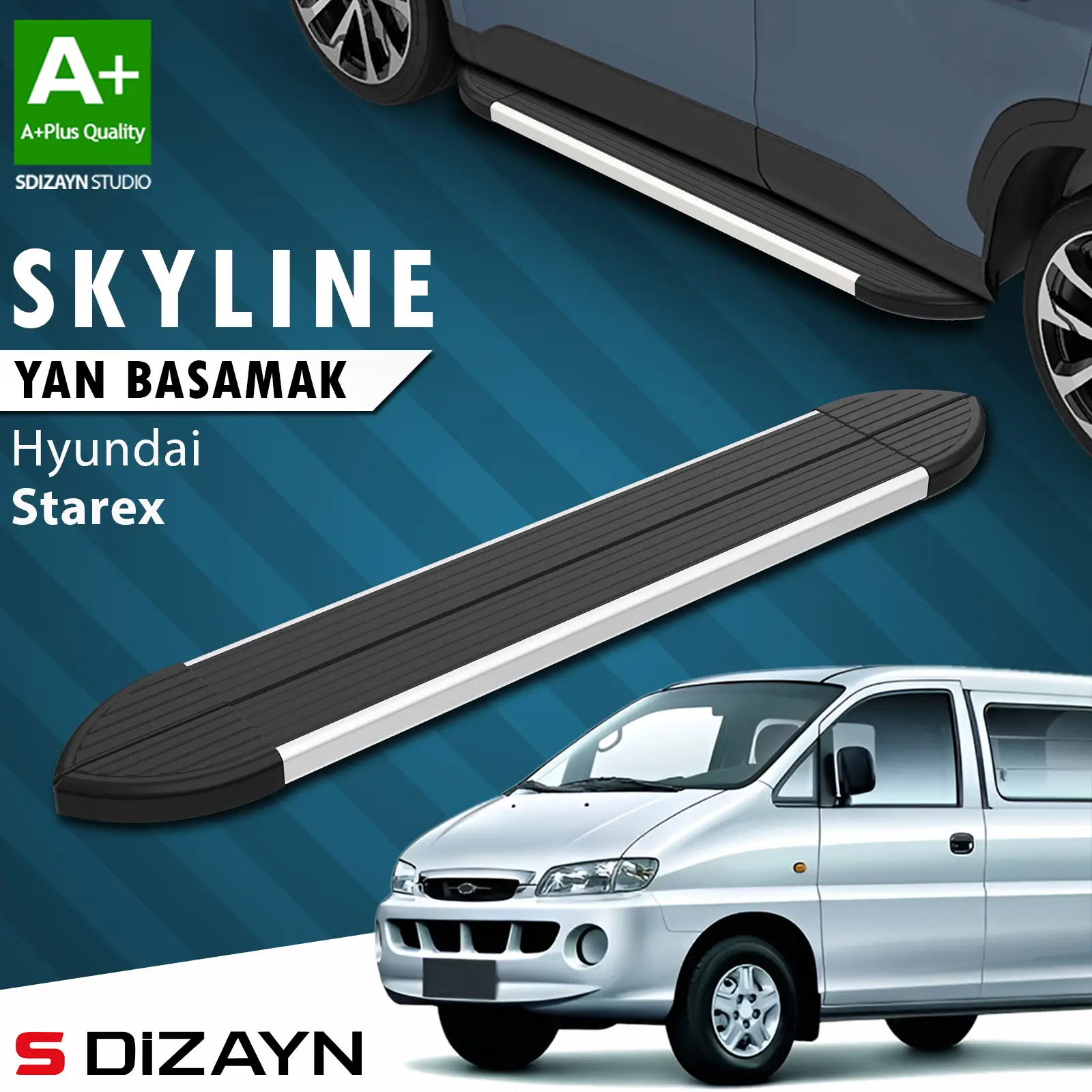 Hyundai H-1 Starex Skyline Aluminyum Yan Basamak 193 Cm 1998-2007 A+ Kalite