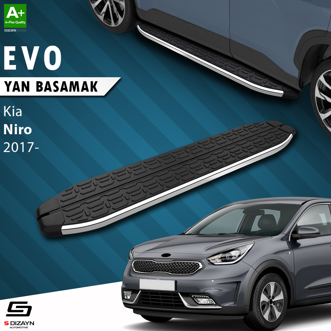 S-Dizayn Kia Niro Evo Krom Yan Basamak 183 Cm 2017 Üzeri A+ Kalite S-Dizayn Kia Niro Evo Krom Yan Basamak 183 Cm 2017 Üzeri A+ Kalite