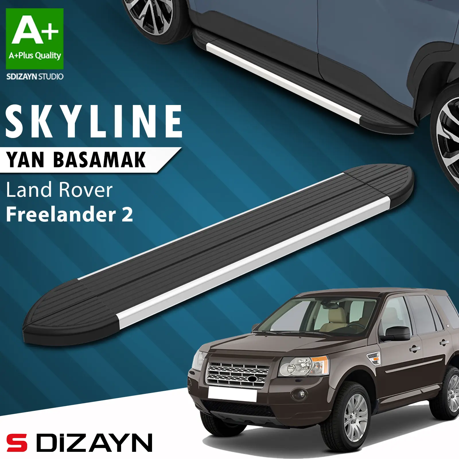 Land Rover Freelander 2 Skyline Aluminyum Yan Basamak 173 Cm 2006-2014 A+ Kalite