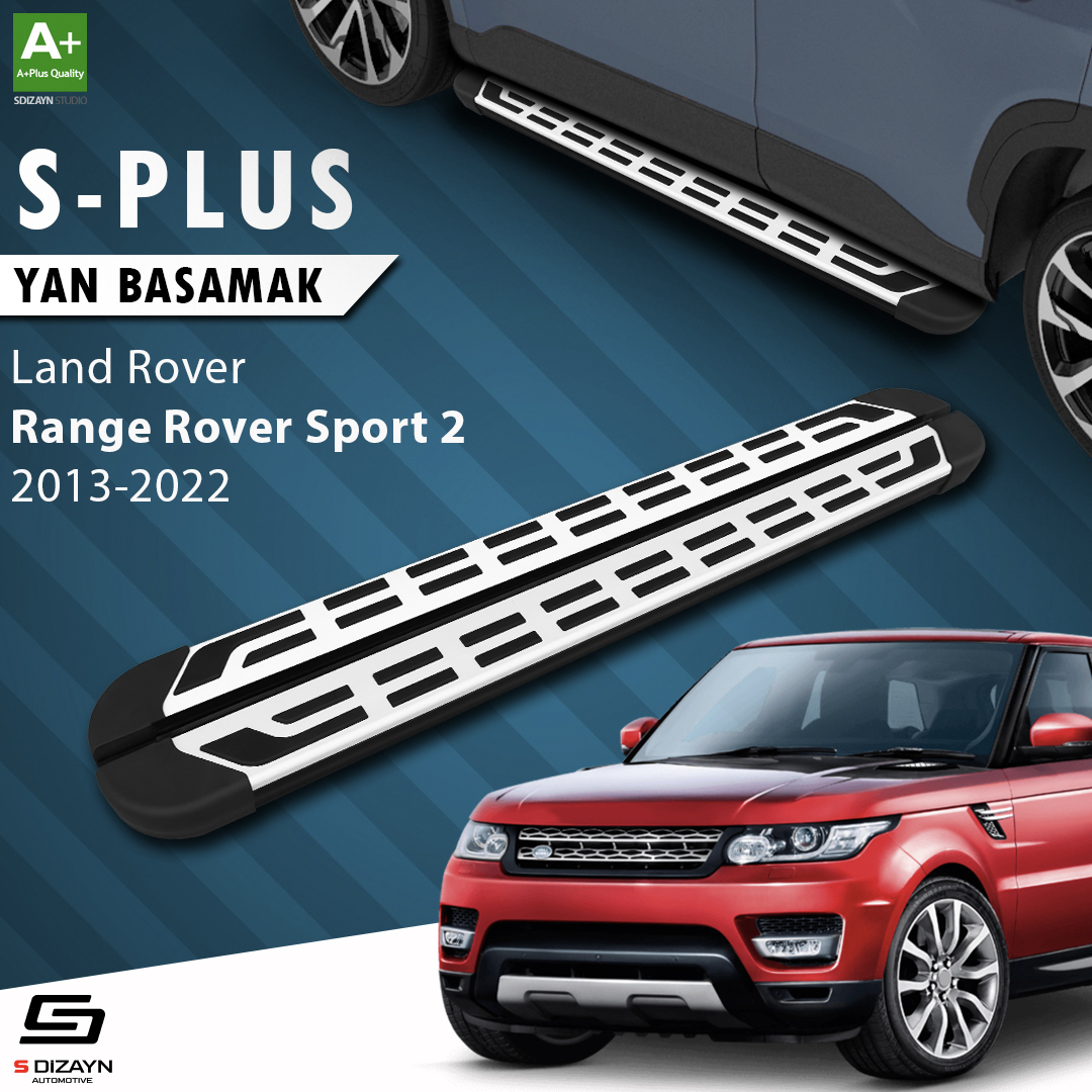 S-Dizayn Land Rover Range Rover Sport 2 S-Plus Gri Yan Basamak 193 Cm 2013-2022 A+ Kalite S-Dizayn Land Rover Range Rover Sport 2 S-Plus Gri Yan Basamak 193 Cm 2013-2022 A+ Kalite