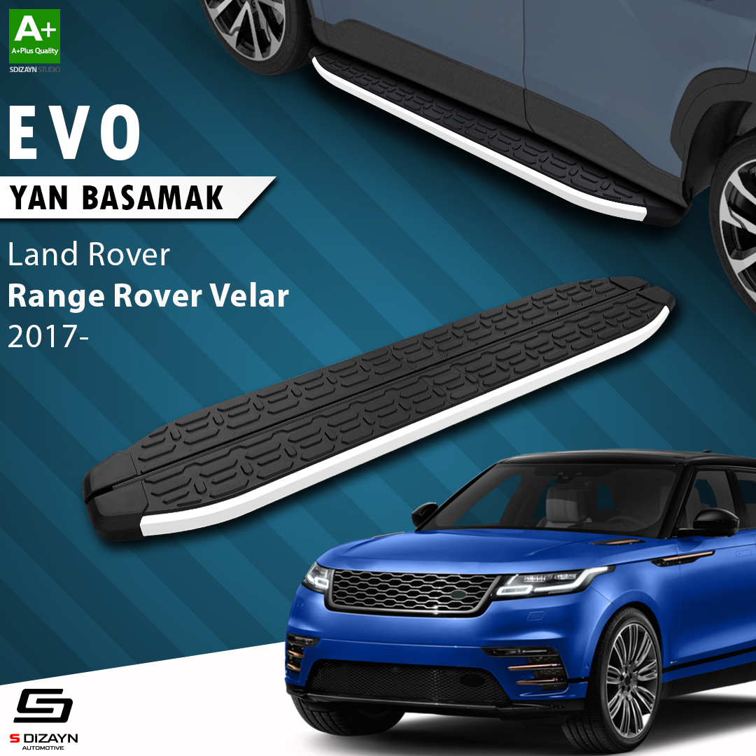 S-Dizayn Land Rover Range Rover Velar Evo Aluminyum Yan Basamak 193 Cm 2017 Üzeri A+ Kalite S-Dizayn Land Rover Range Rover Velar Evo Aluminyum Yan Basamak 193 Cm 2017 Üzeri A+ Kalite