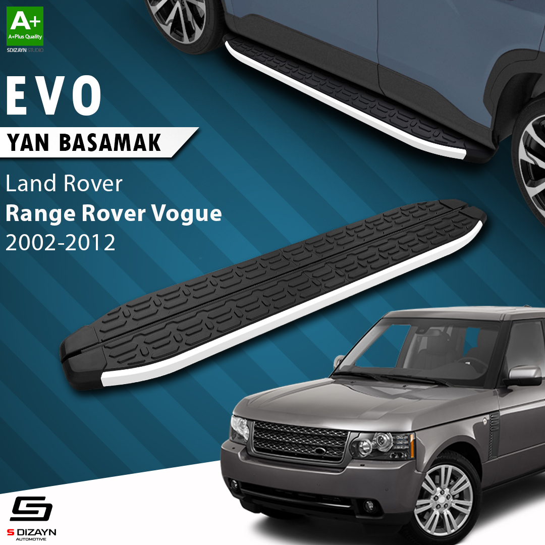 S-Dizayn Land Rover Rover Range Rover Vogue 2 Evo Aluminyum Yan Basamak 183 Cm 2002-2012 A+ Kalite S-Dizayn Land Rover Rover Range Rover Vogue 2 Evo Aluminyum Yan Basamak 183 Cm 2002-2012 A+ Kalite