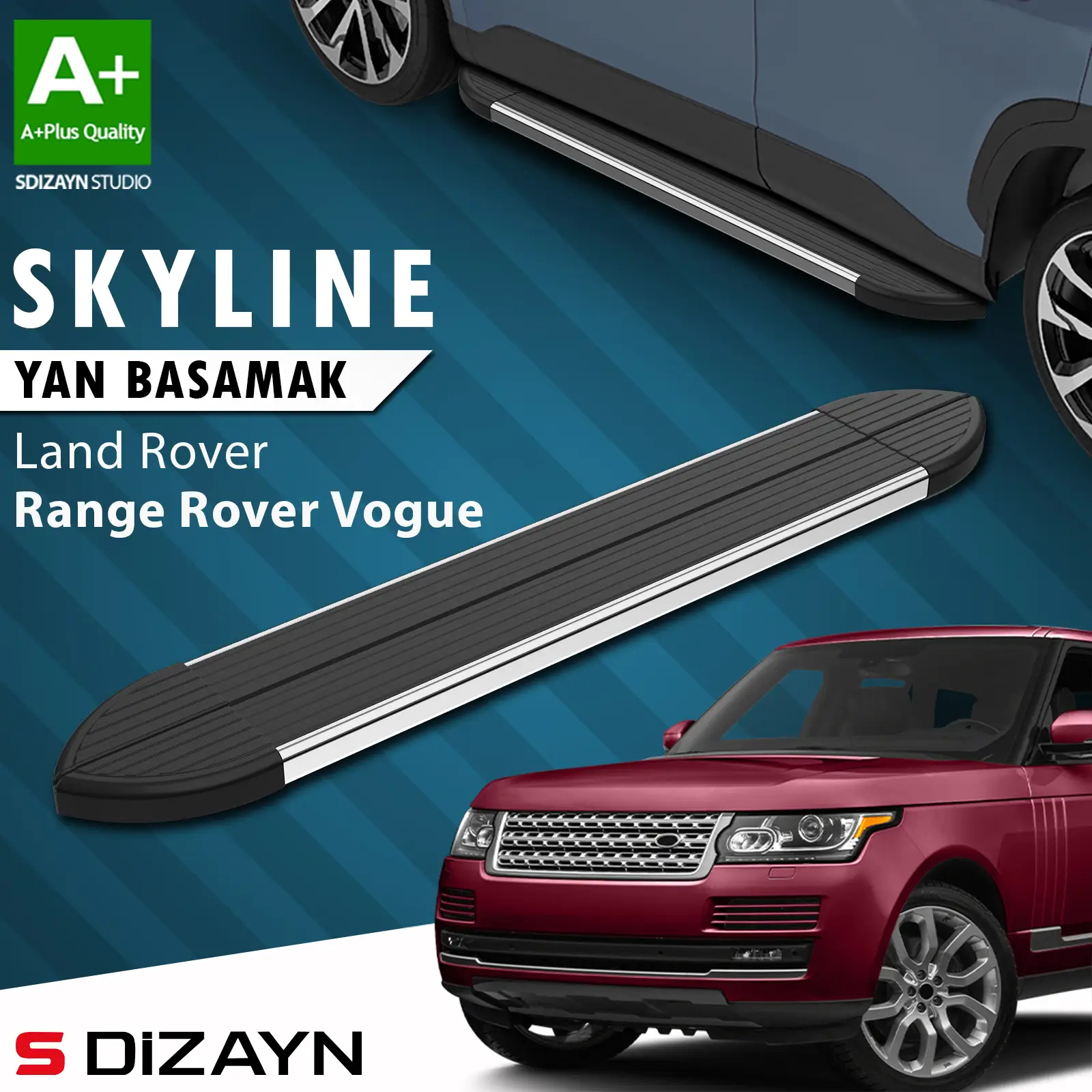 Land Rover Rover Range Rover Vogue 3 Skyline Krom Yan Basamak 193 Cm 2013 Üzeri A+ Kalite