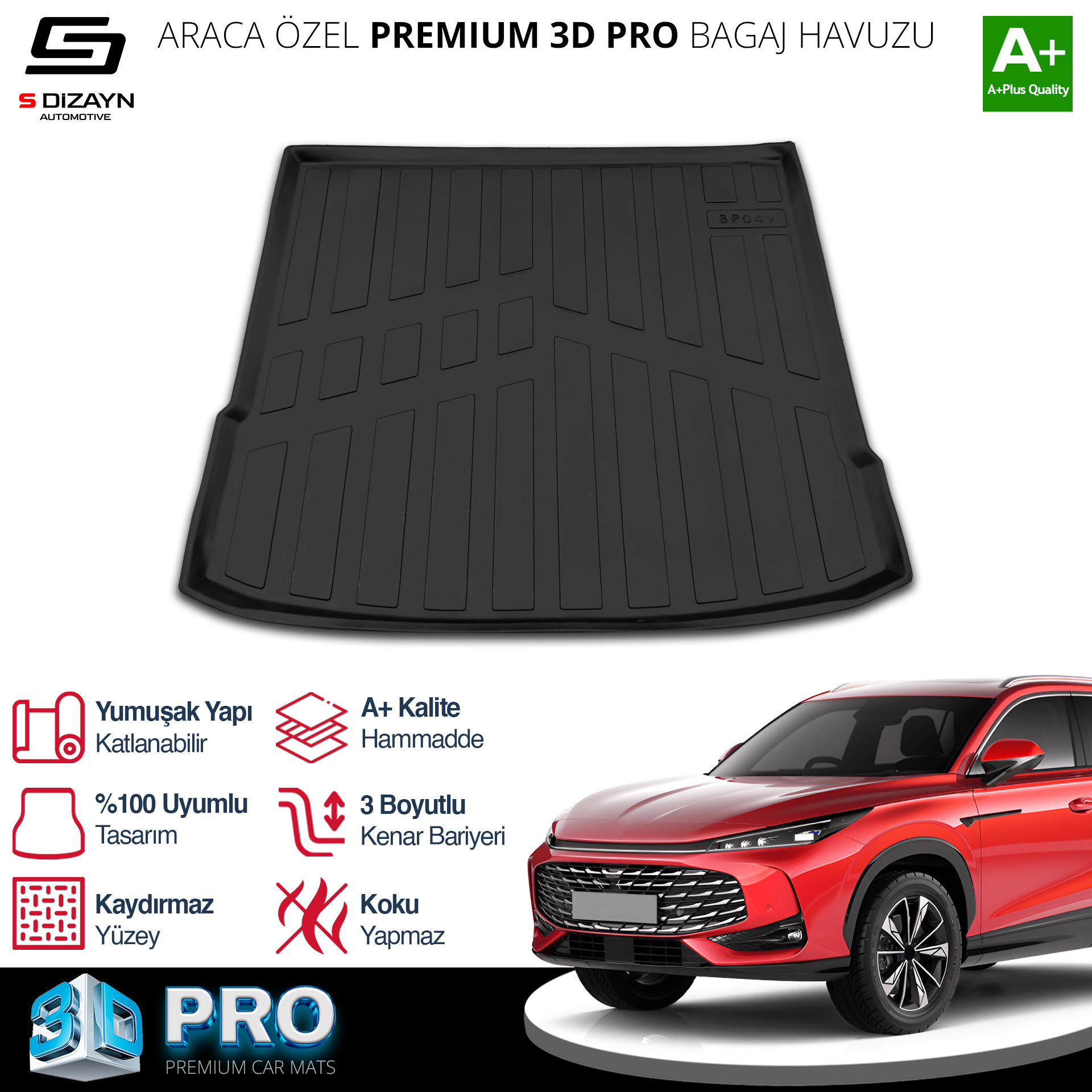 S-Dizayn MG HS Turbo Hybrid 3D Pro Bagaj Havuzu 2024 Üzeri A+ Kalite S-Dizayn MG HS Turbo Hybrid 3D Pro Bagaj Havuzu 2024 Üzeri A+ Kalite