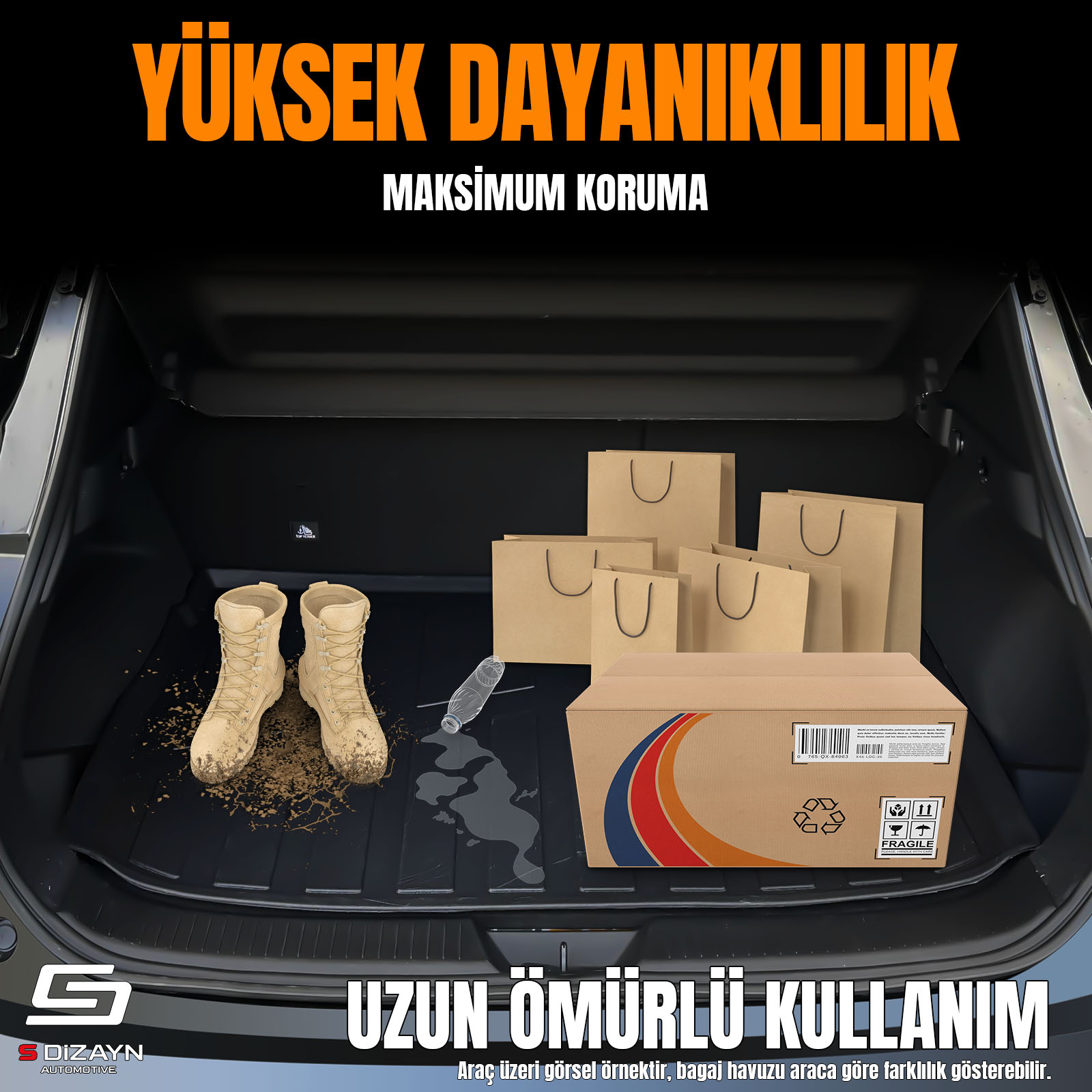 S-Dizayn MG HS Turbo Hybrid 3D Pro Bagaj Havuzu 2024 Üzeri A+ Kalite S-Dizayn MG HS Turbo Hybrid 3D Pro Bagaj Havuzu 2024 Üzeri A+ Kalite