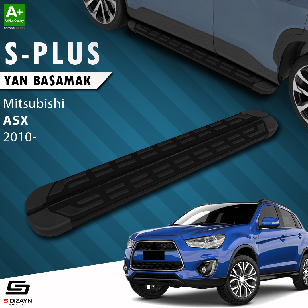 S-Dizayn Mitsubishi ASX S-Plus Siyah Yan Basamak 183 Cm 2010 Üzeri A+ Kalite S-Dizayn Mitsubishi ASX S-Plus Siyah Yan Basamak 183 Cm 2010 Üzeri A+ Kalite