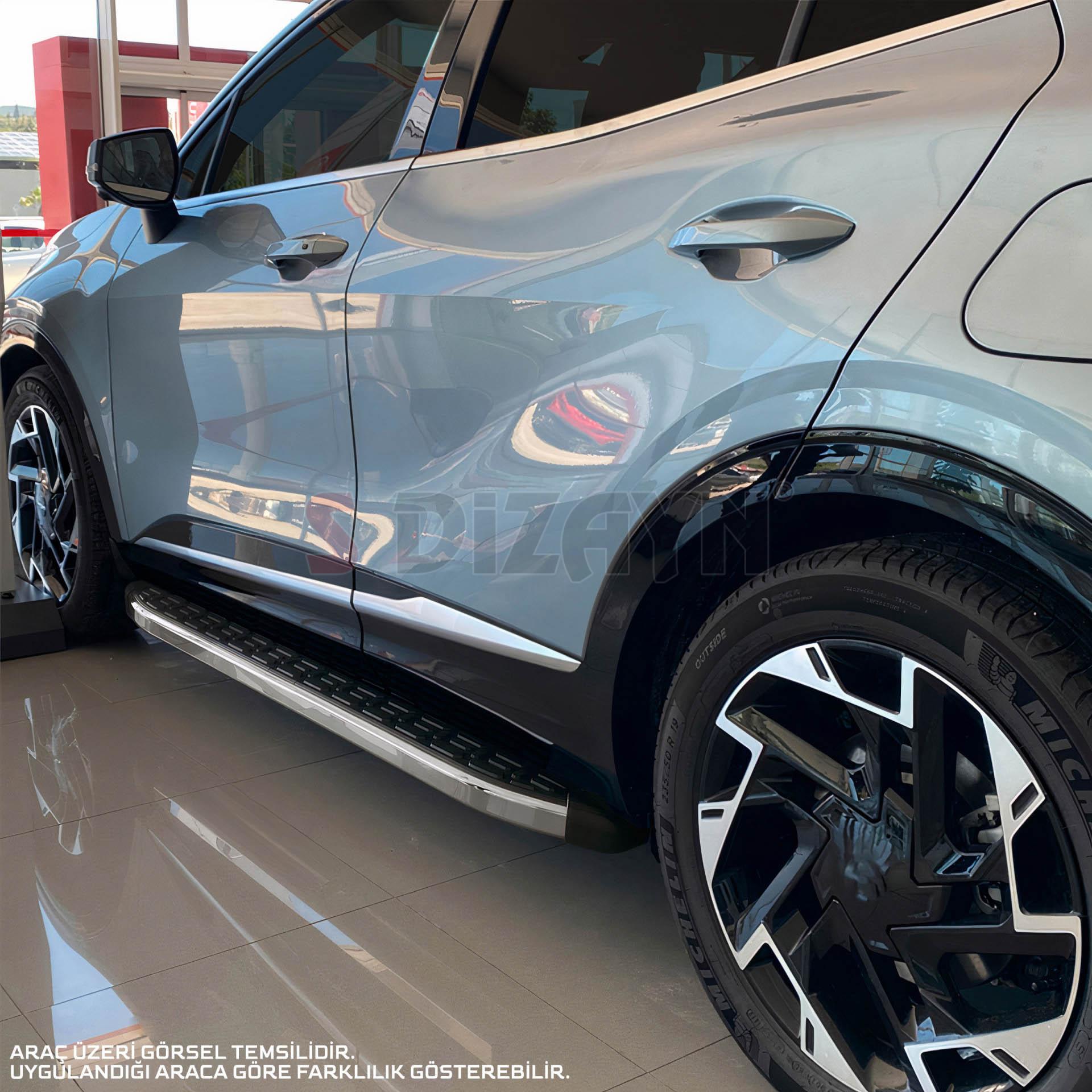 S-Dizayn Nissan Juke 2 Evo Krom Yan Basamak 173 Cm 2019 Üzeri A+ Kalite S-Dizayn Nissan Juke 2 Evo Krom Yan Basamak 173 Cm 2019 Üzeri A+ Kalite