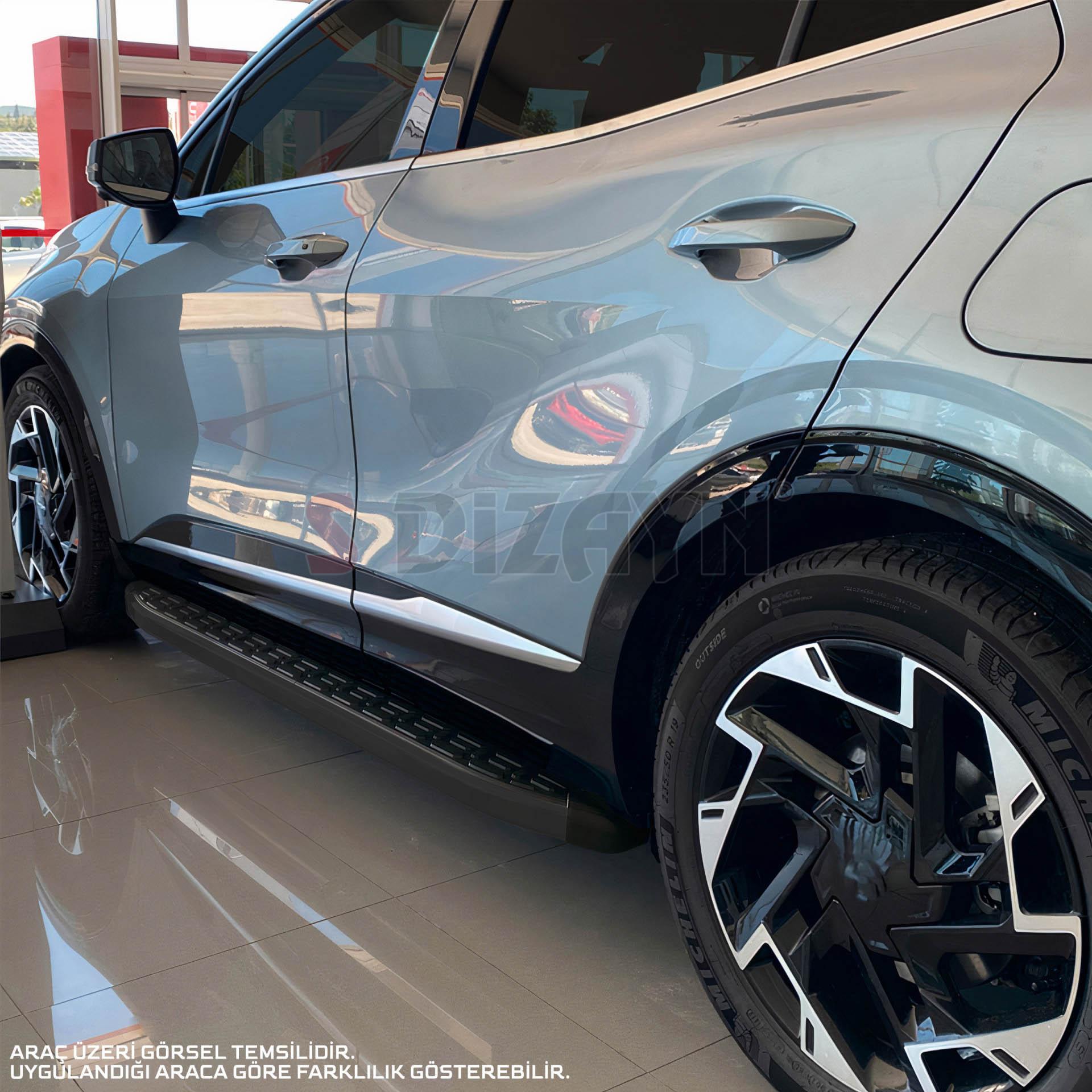S-Dizayn Nissan Juke 2 Evo Siyah Yan Basamak 173 Cm 2019 Üzeri A+ Kalite S-Dizayn Nissan Juke 2 Evo Siyah Yan Basamak 173 Cm 2019 Üzeri A+ Kalite