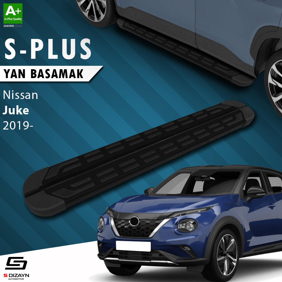 S-Dizayn Nissan Juke 2 S-Plus Siyah Yan Basamak 173 Cm 2019 Üzeri A+ Kalite S-Dizayn Nissan Juke 2 S-Plus Siyah Yan Basamak 173 Cm 2019 Üzeri A+ Kalite