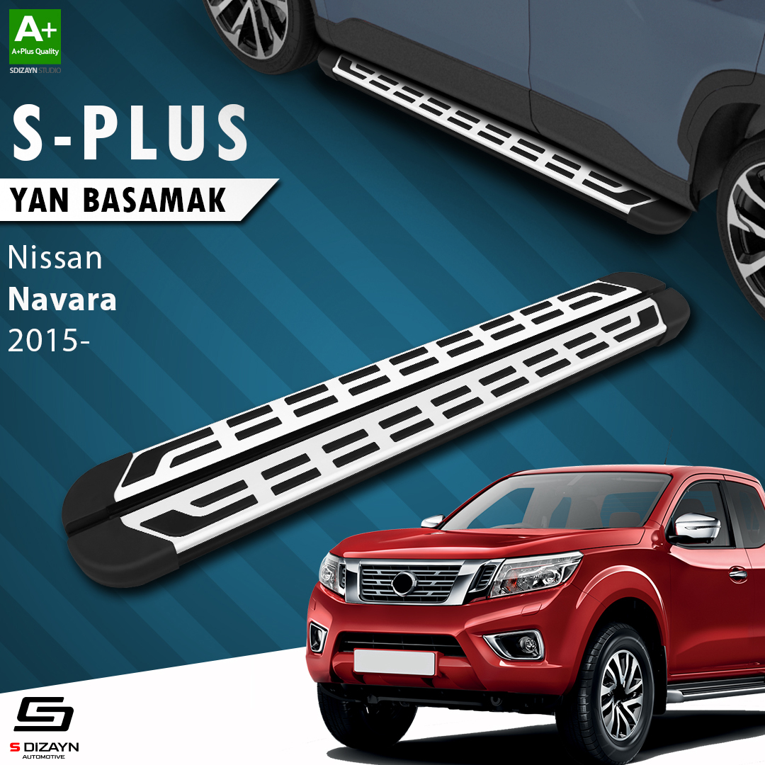 S-Dizayn Nissan Navara 3 S-Plus Gri Yan Basamak 203 Cm 2015 Üzeri A+ Kalite S-Dizayn Nissan Navara 3 S-Plus Gri Yan Basamak 203 Cm 2015 Üzeri A+ Kalite