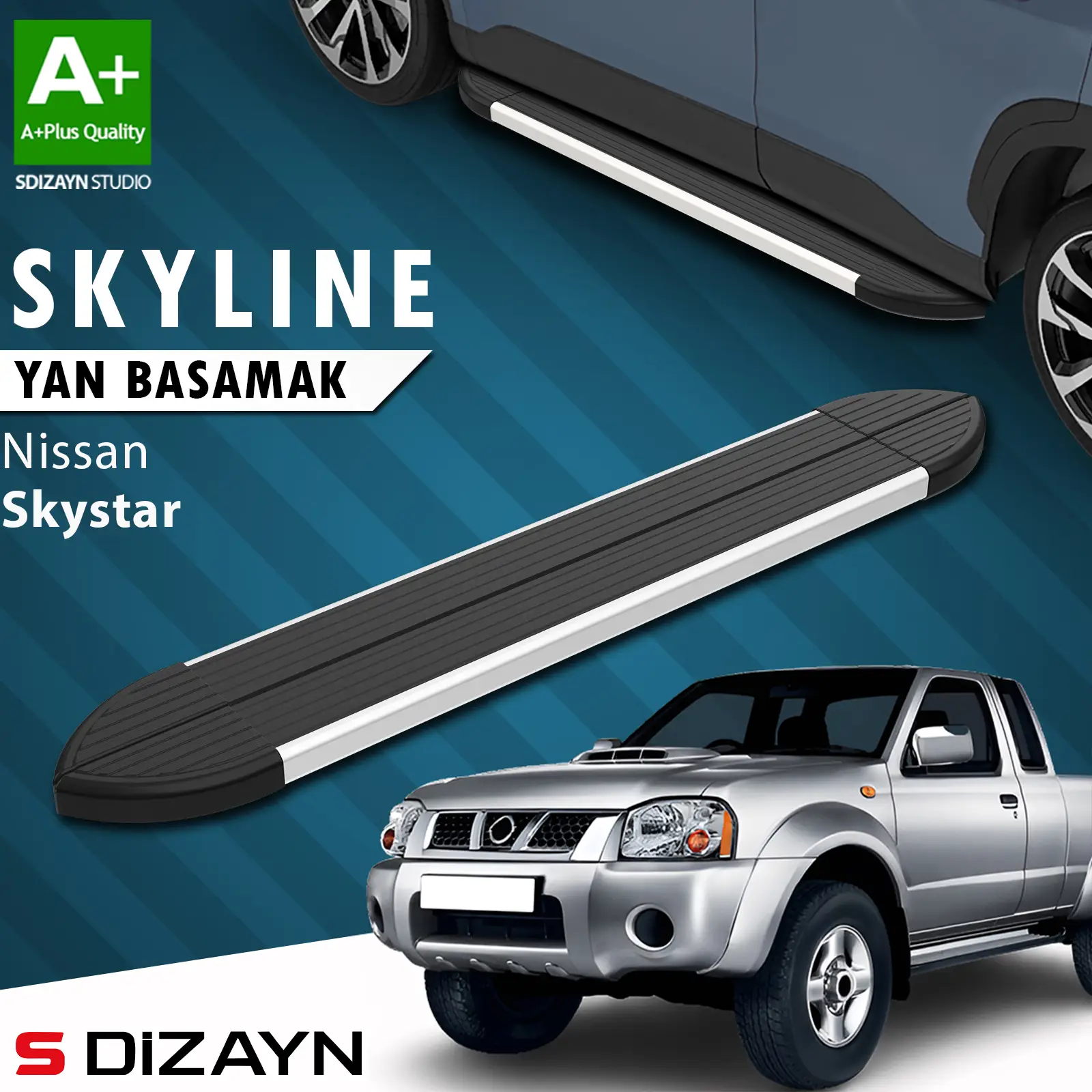 Nissan Skystar Skyline Aluminyum Yan Basamak 193 Cm 1996-2006 A+ Kalite